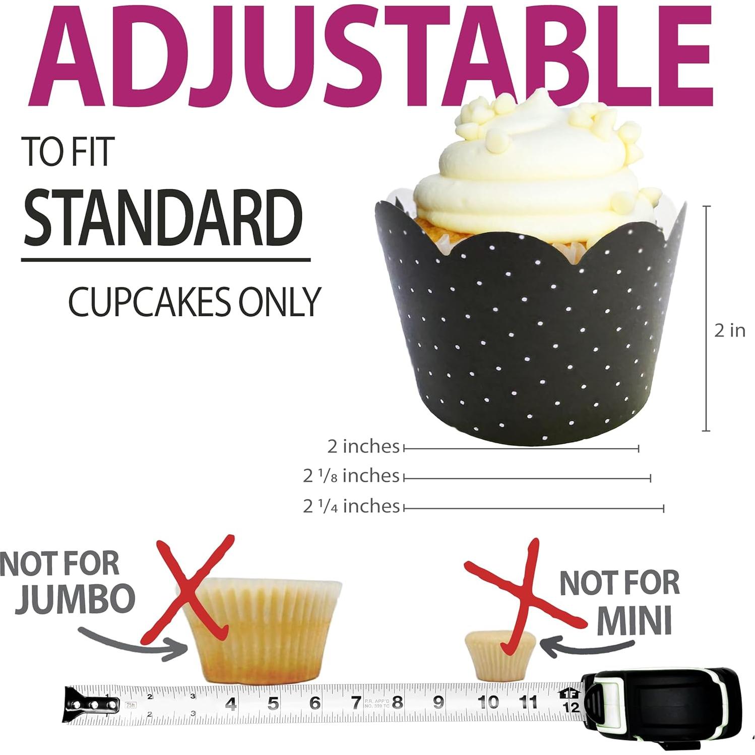 Fundas para Cupcake Confetti Couture 24 Pzs Reversibles