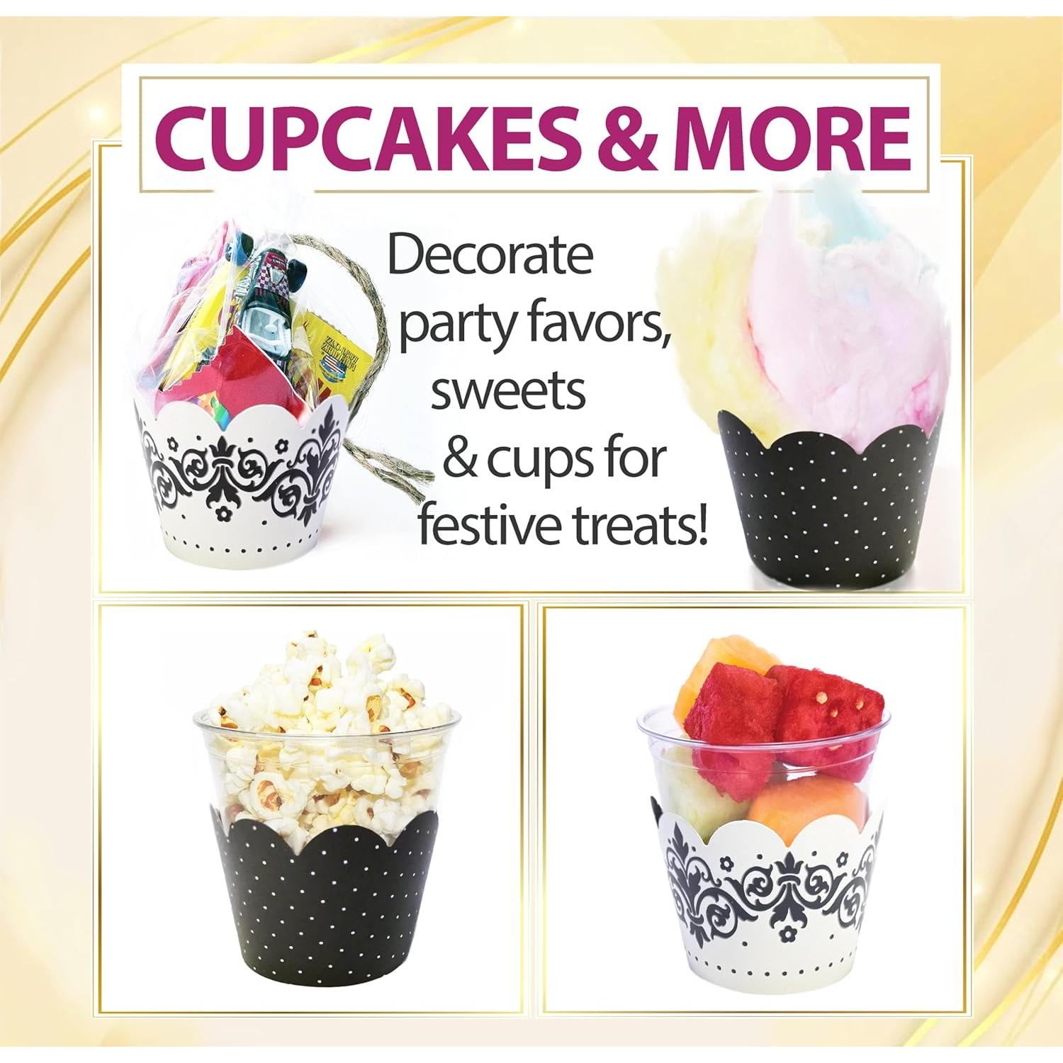 Fundas para Cupcake Confetti Couture 24 Pzs Reversibles