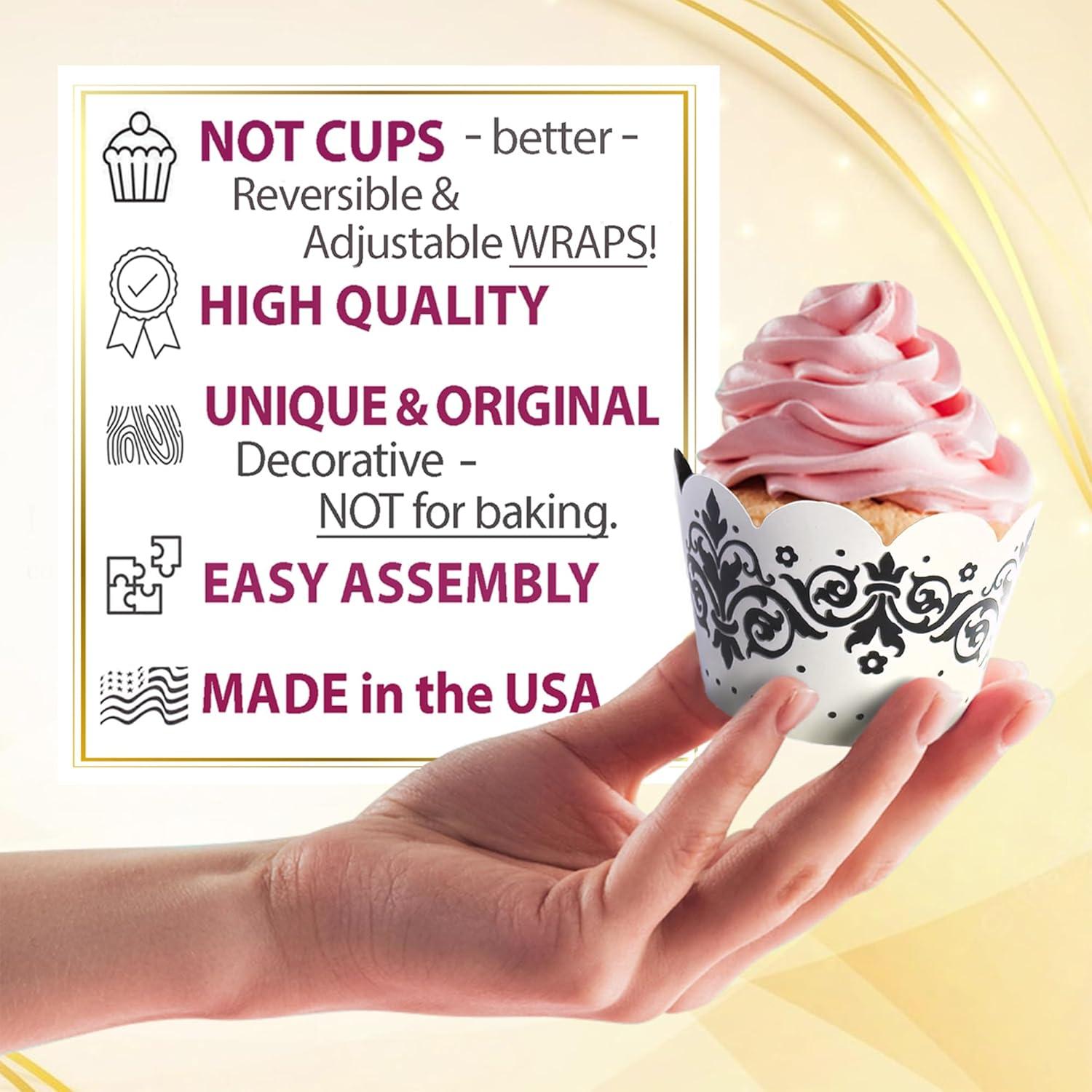 Fundas para Cupcake Confetti Couture 24 Pzs Reversibles