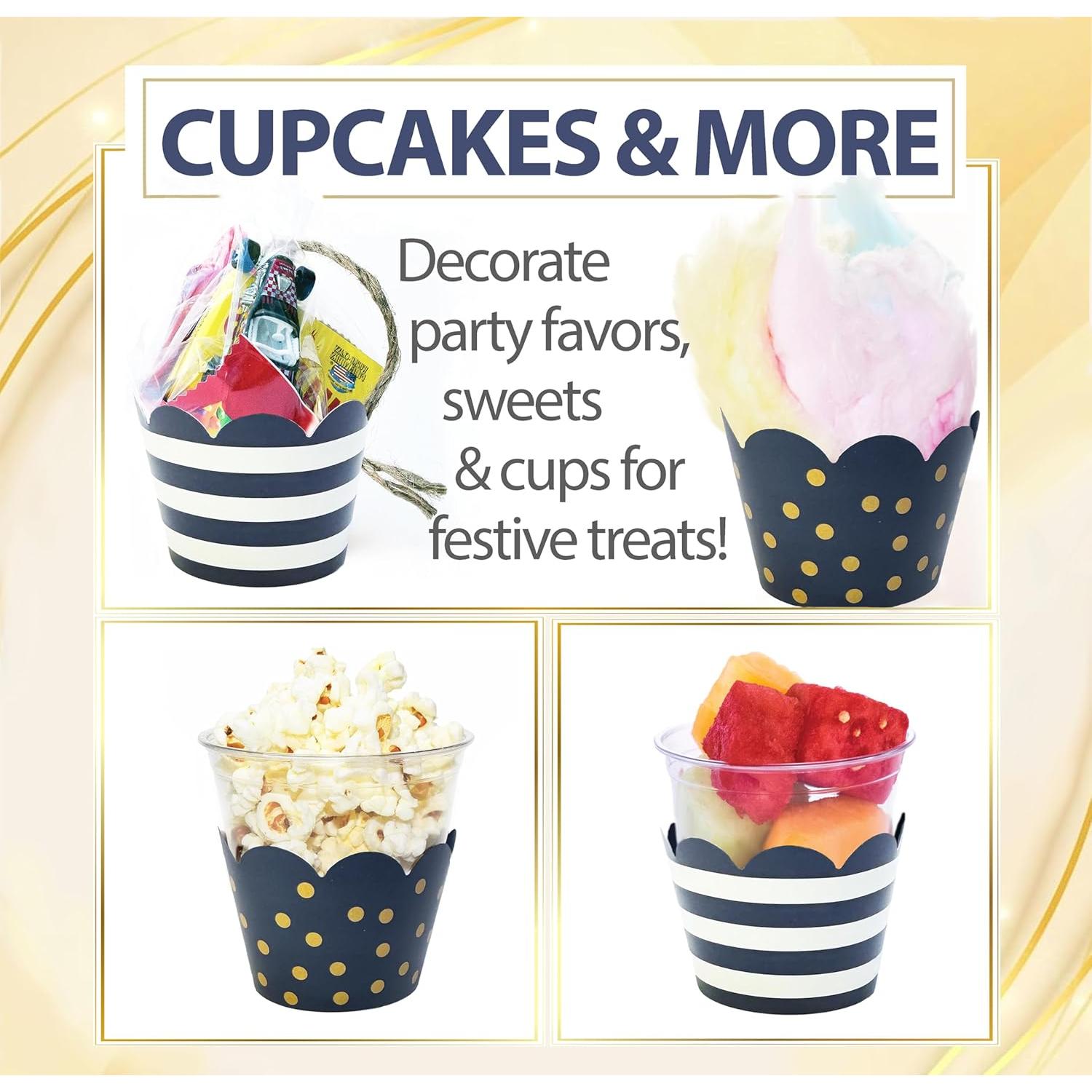 Fundas para Cupcake Confetti Couture 24 Unidades Reversibles