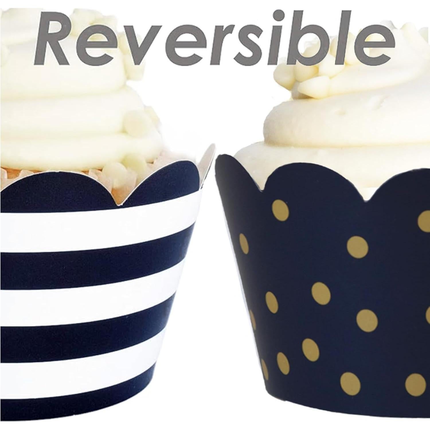 Fundas para Cupcake Confetti Couture 24 Unidades Reversibles