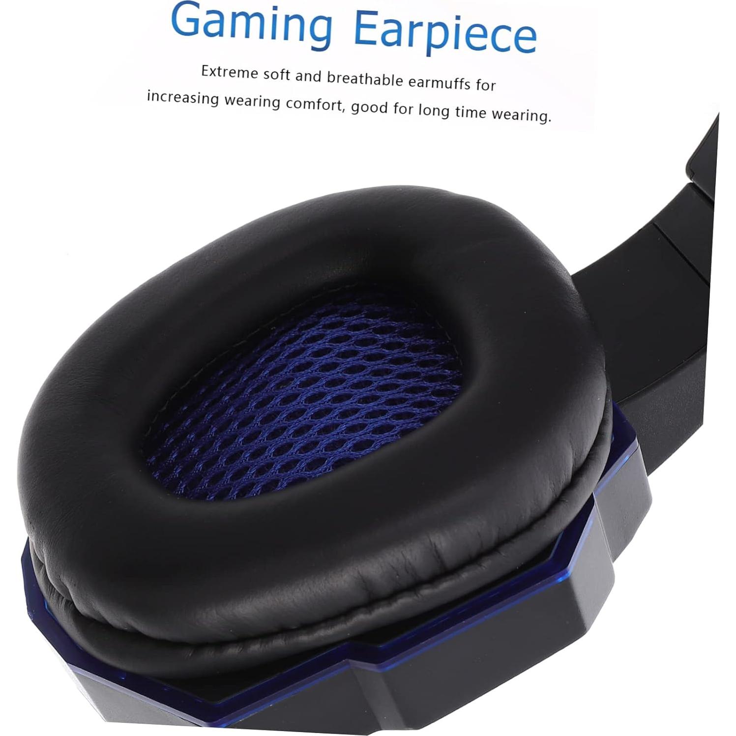 Auriculares para Juegos Tofficu con LED y Micrófono - Negro