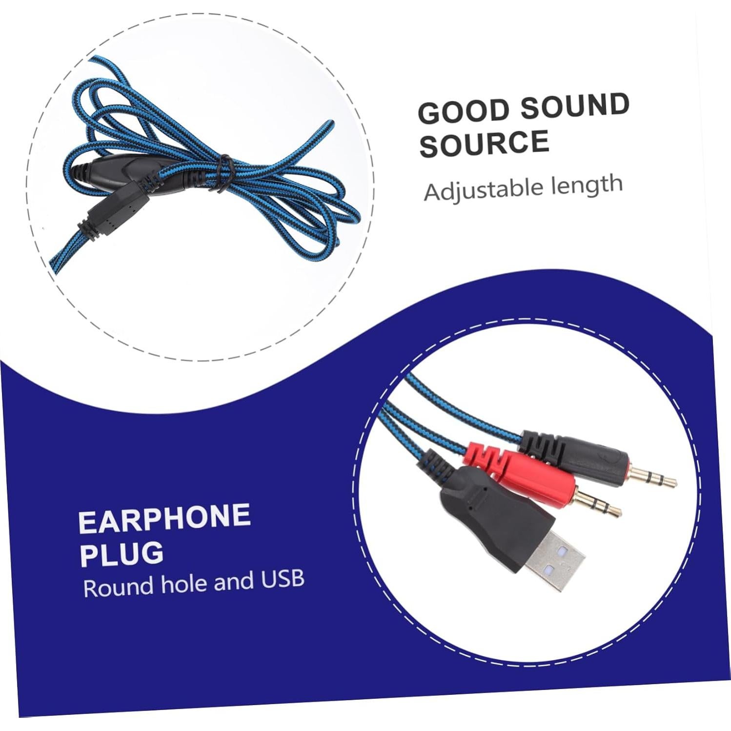 Auriculares para Juegos Tofficu con LED y Micrófono - Negro