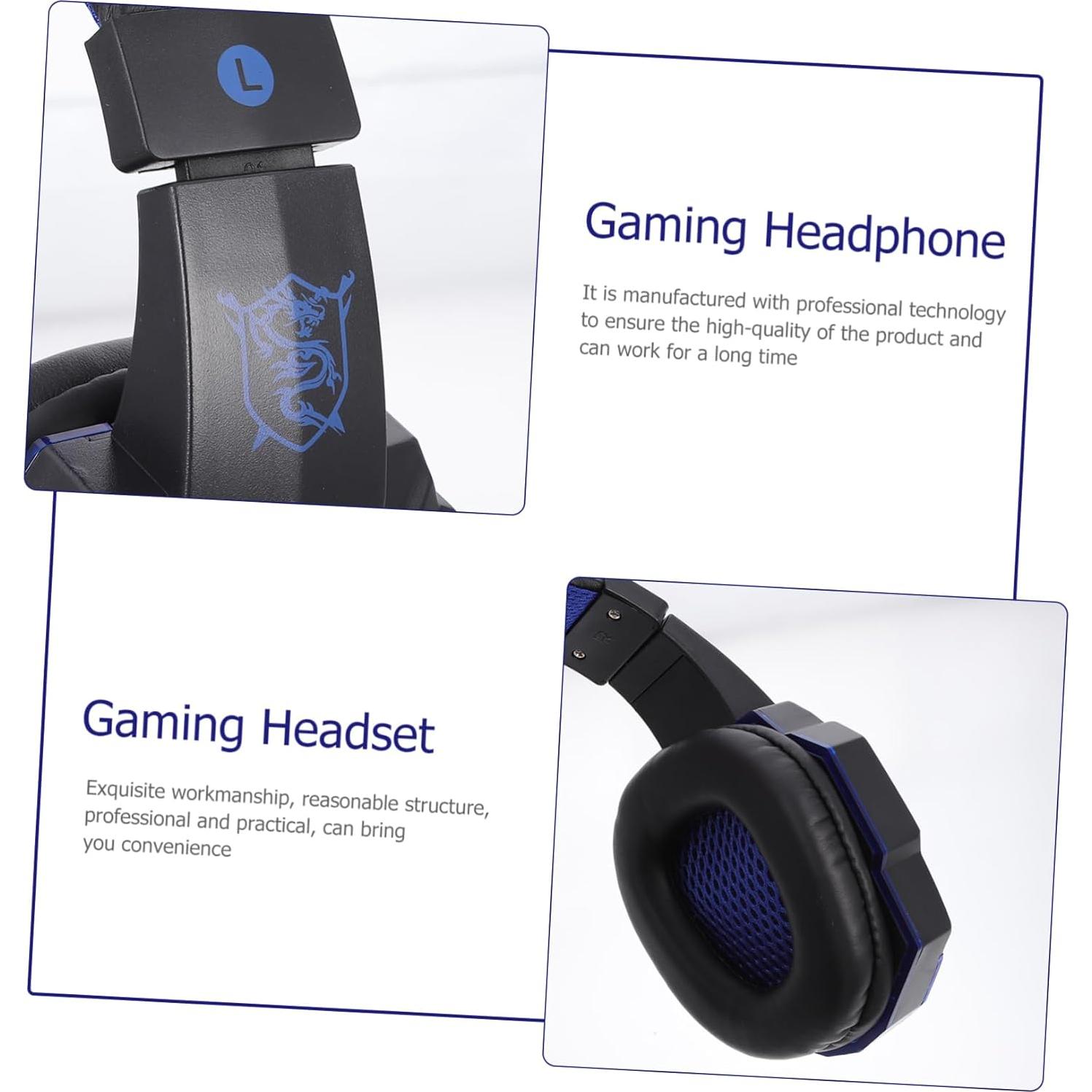 Auriculares para Juegos Tofficu con LED y Micrófono - Negro