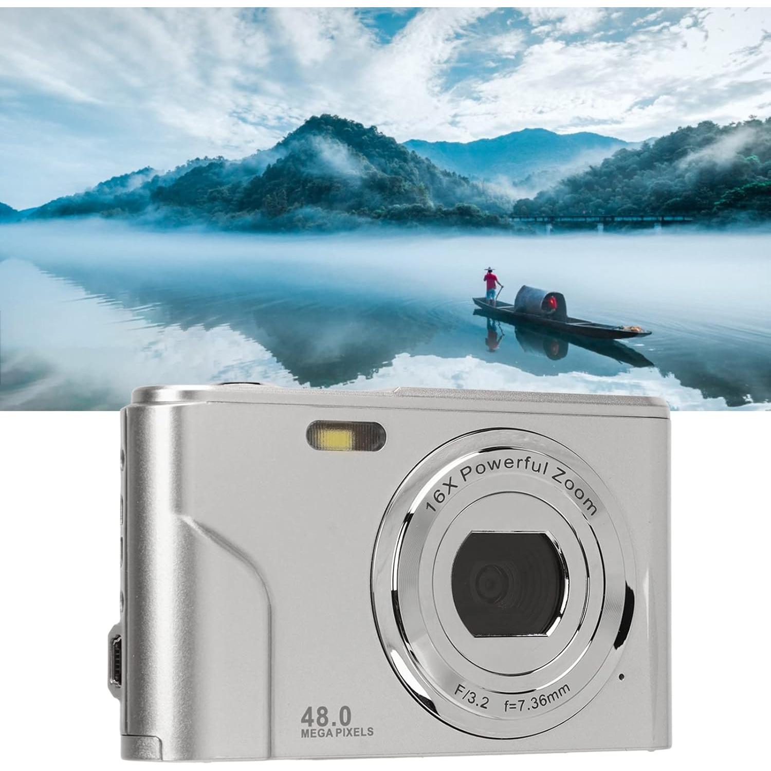 Cámara Digital Goshyda 48MP 16x Zoom 1080P Pantalla 2.4"