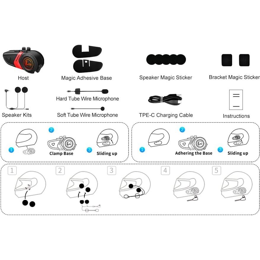 Auricular Bluetooth GoodRider GP-010 para Motocicleta IP67