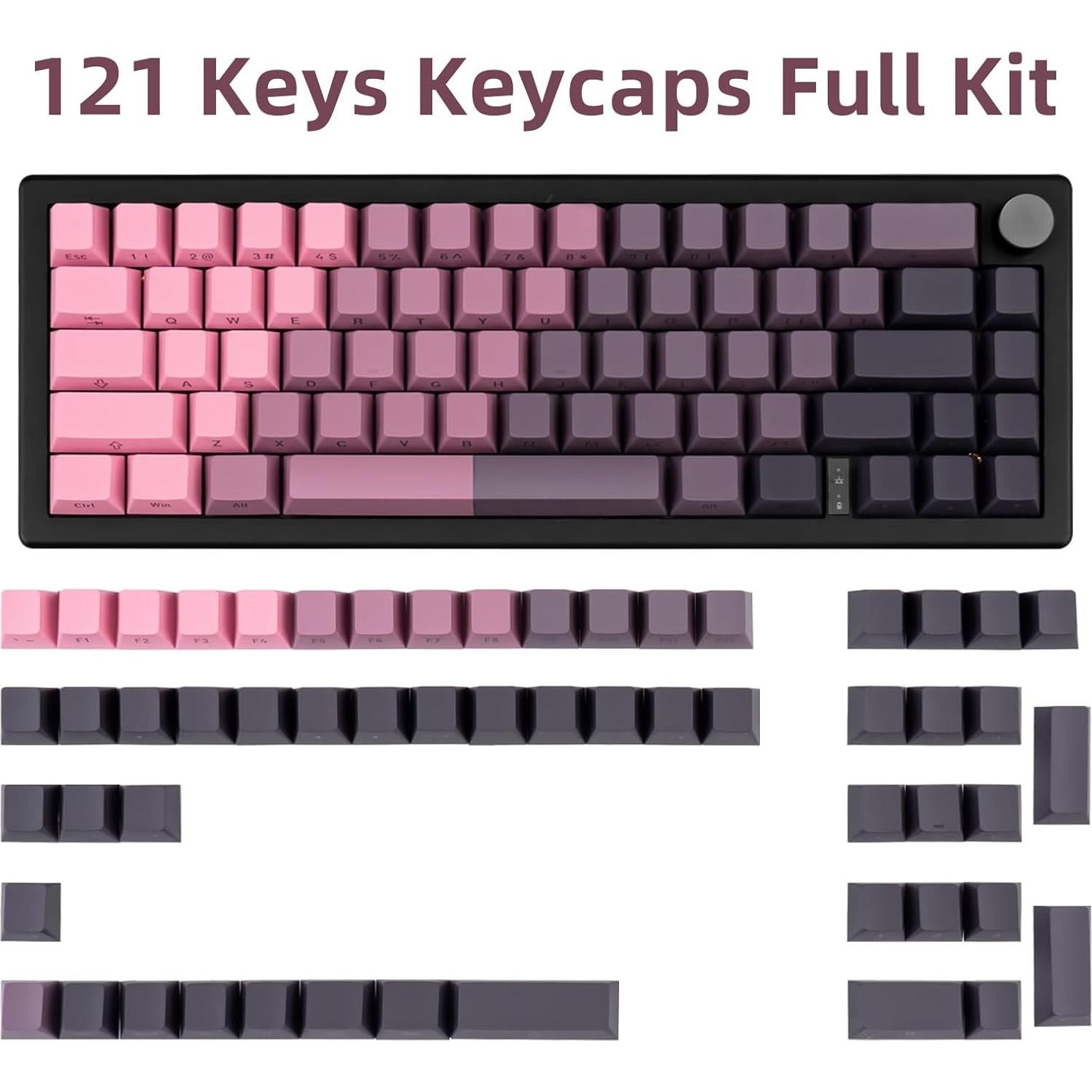 Juego de Teclas Mecánicas JOLINTAL 121 PBT Gradiente RGB