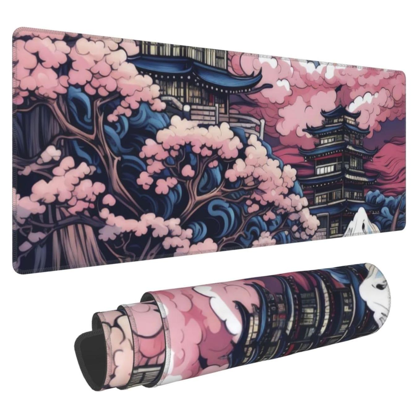 Alfombrilla de Ratón XL Wallacely Nubes Rosadas 80cm x 30cm