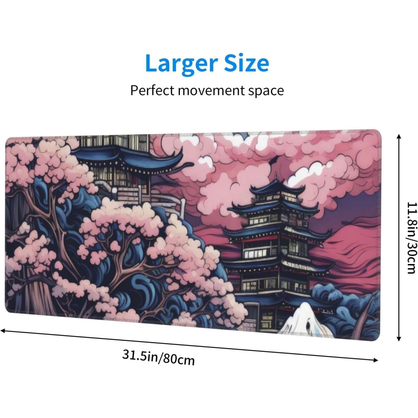 Alfombrilla de Ratón XL Wallacely Nubes Rosadas 80cm x 30cm