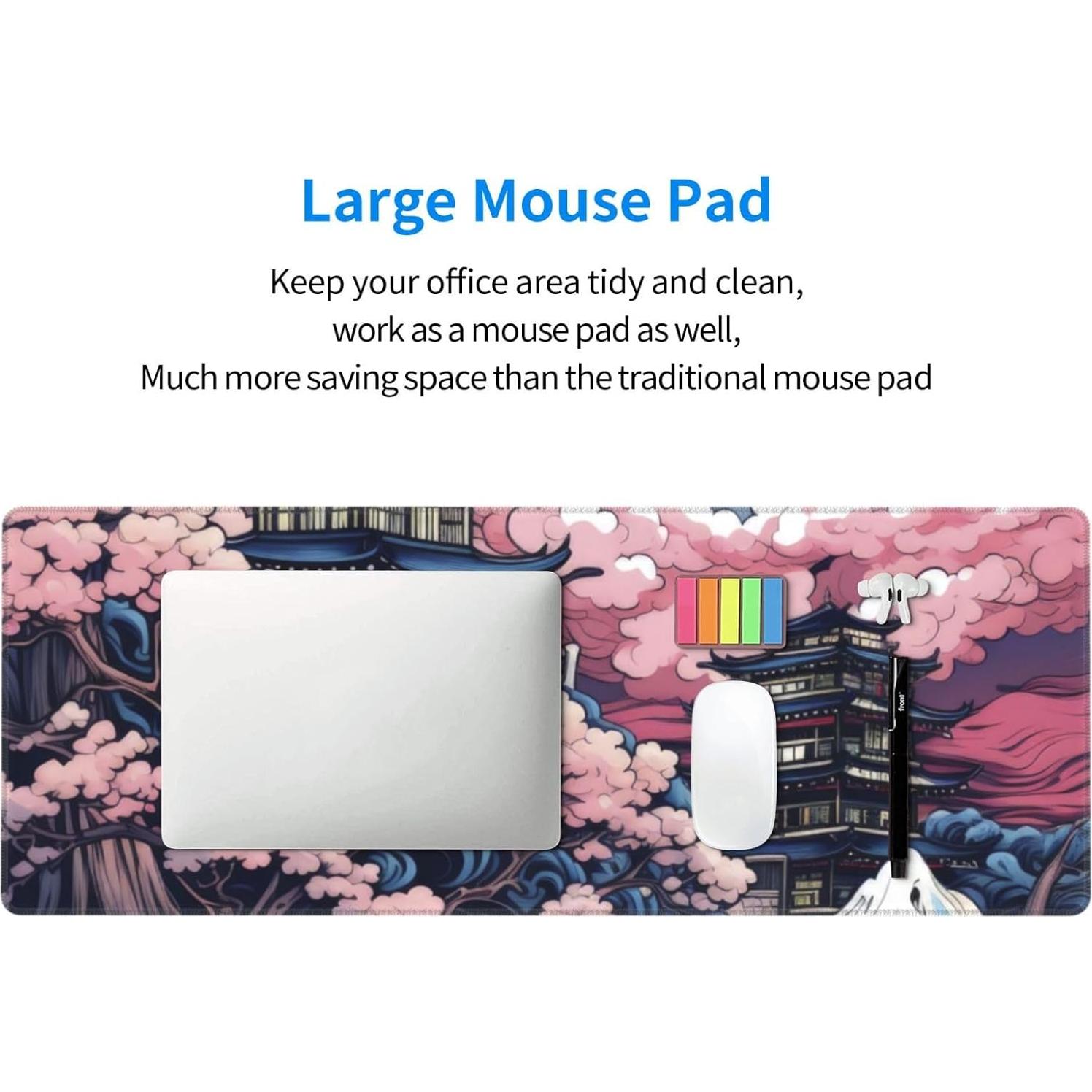 Alfombrilla de Ratón XL Wallacely Nubes Rosadas 80cm x 30cm