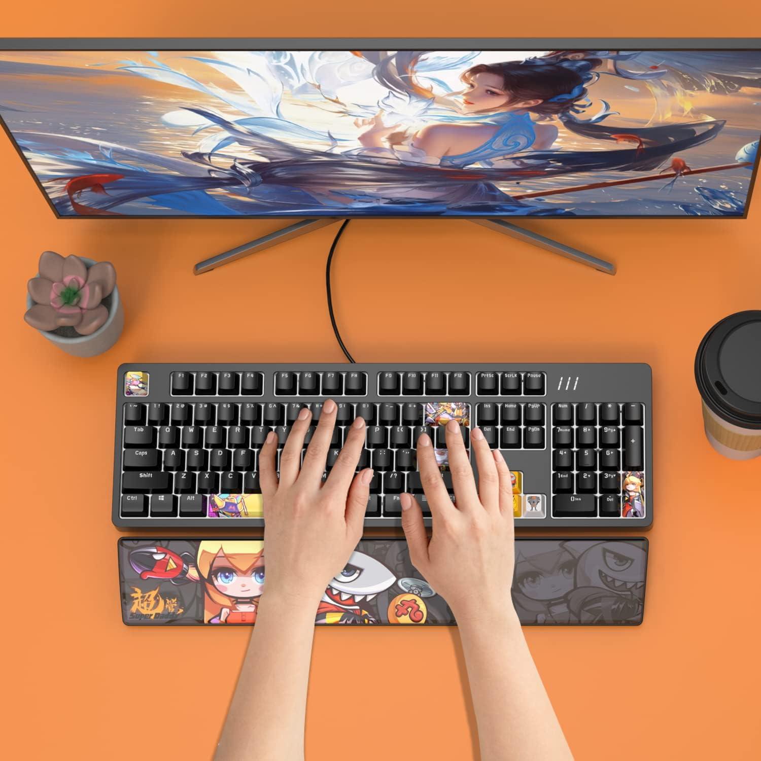 Reposap muñecas ergonómico DAIDAI de cuero sintético 42.9x7.1cm