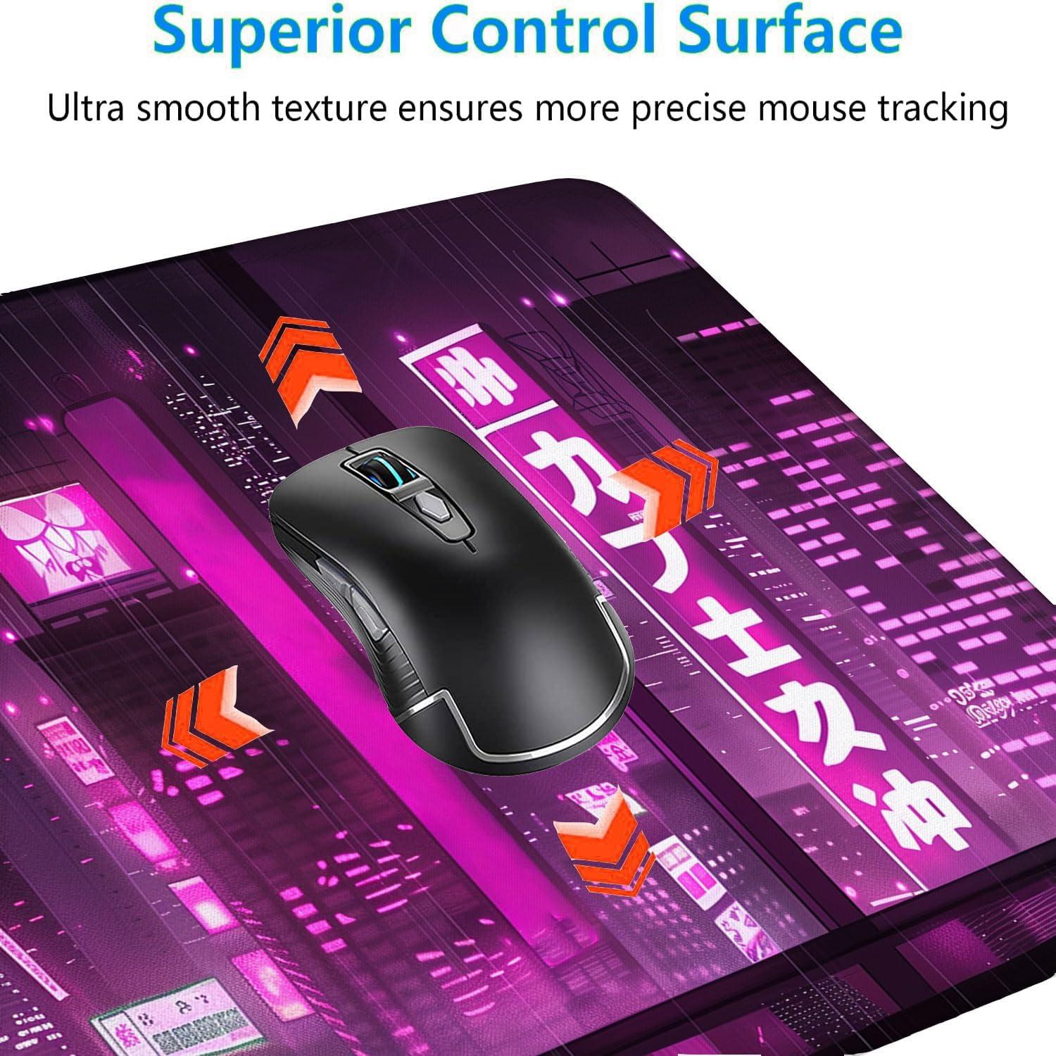 Alfombrilla de Escritorio WZMBZF Anime Morado 80x30cm Antideslizante