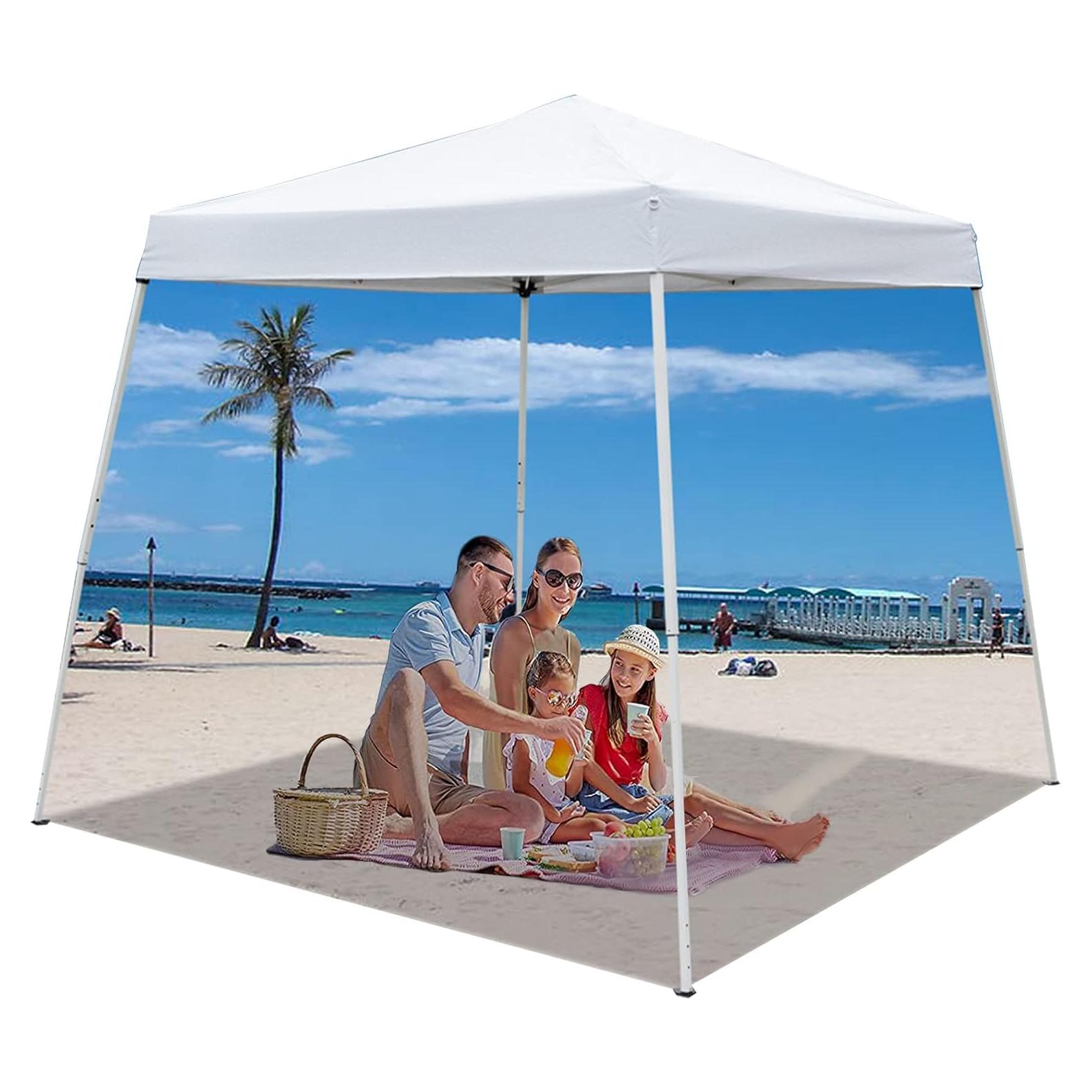Toldo Plegable CIPACHO 2.44m x 2.44m Impermeable Blanco