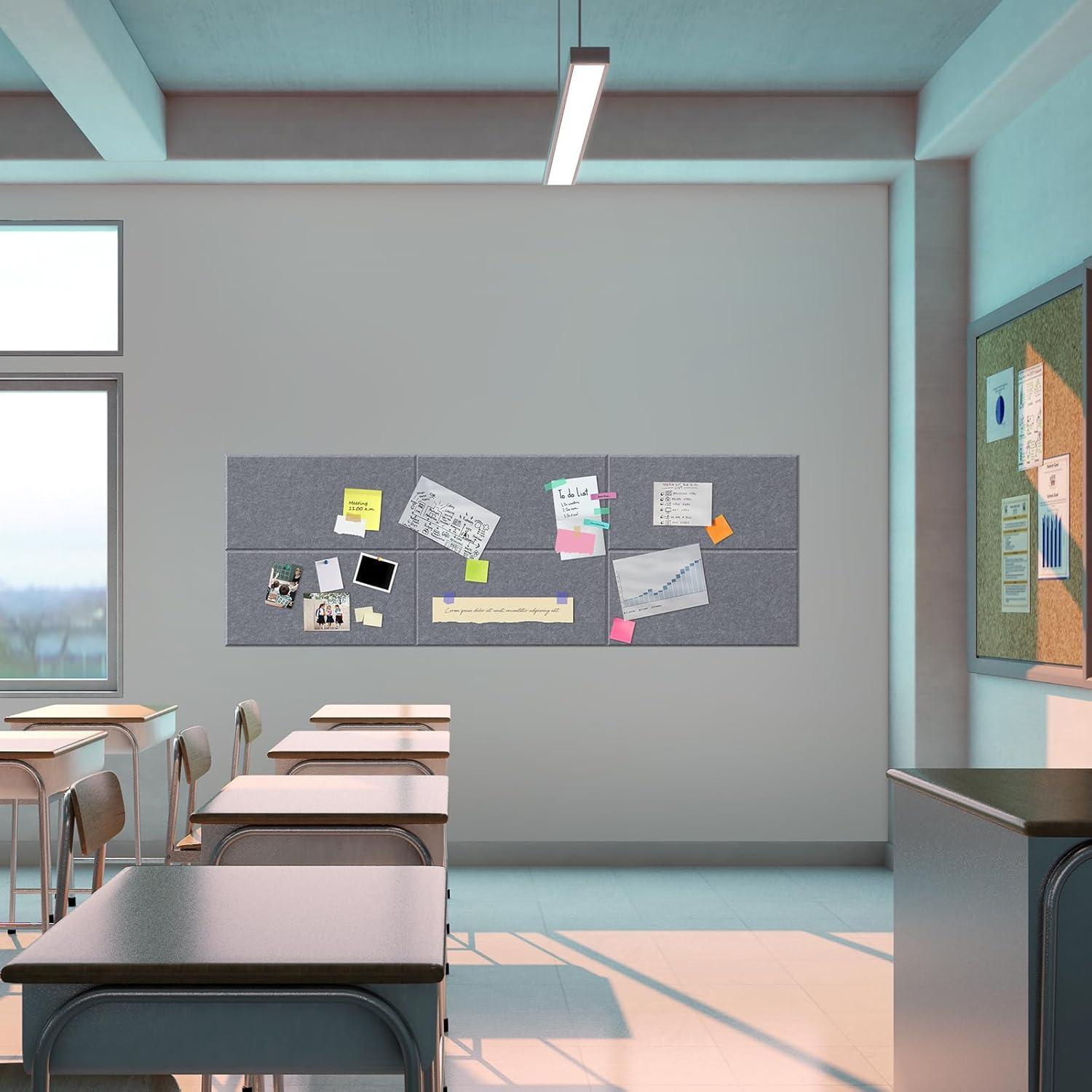 Paquete de 6 Paneles Acústicos DrKlang 60x30 cm Gris Africano