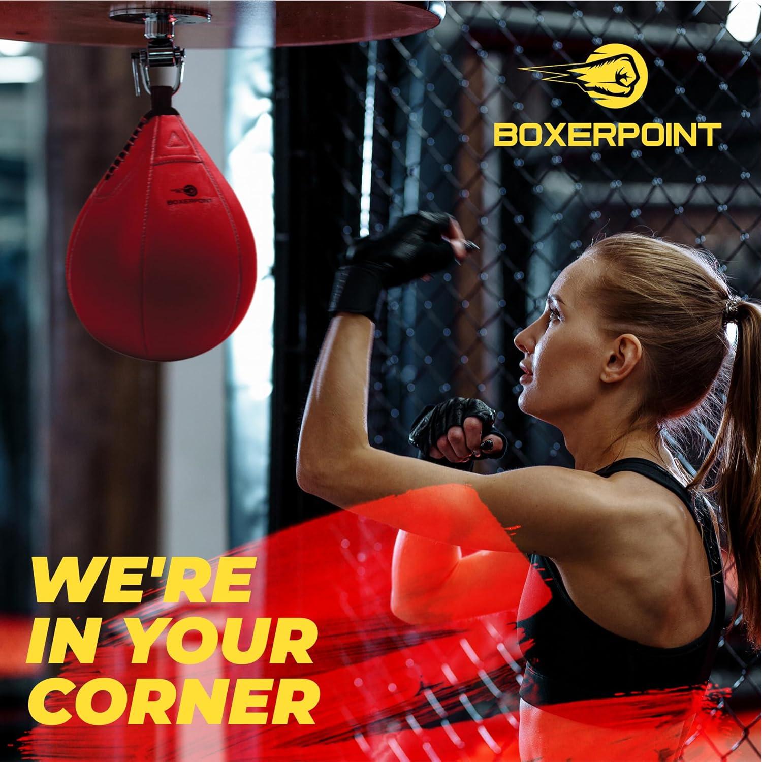 Bolsa de Velocidad BOXERPOINT Mediana Rojo - Boxeo Duradero