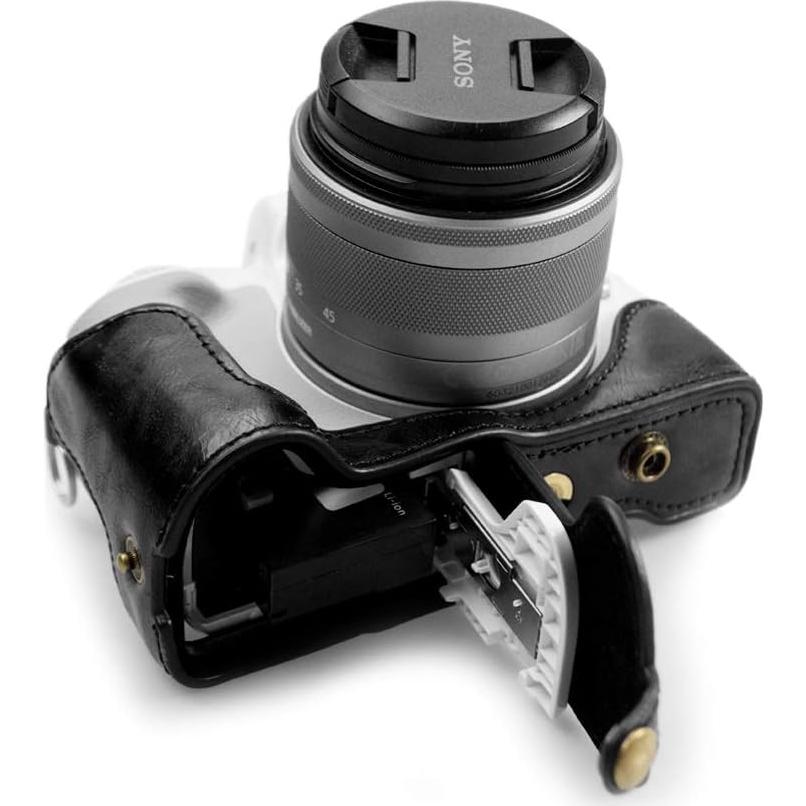 kinokoo Full PU Leather Case for Canon EOS M50 15-45mm