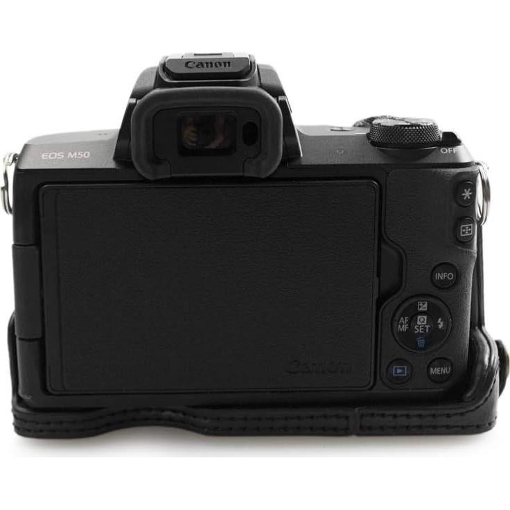 kinokoo Full PU Leather Case for Canon EOS M50 15-45mm