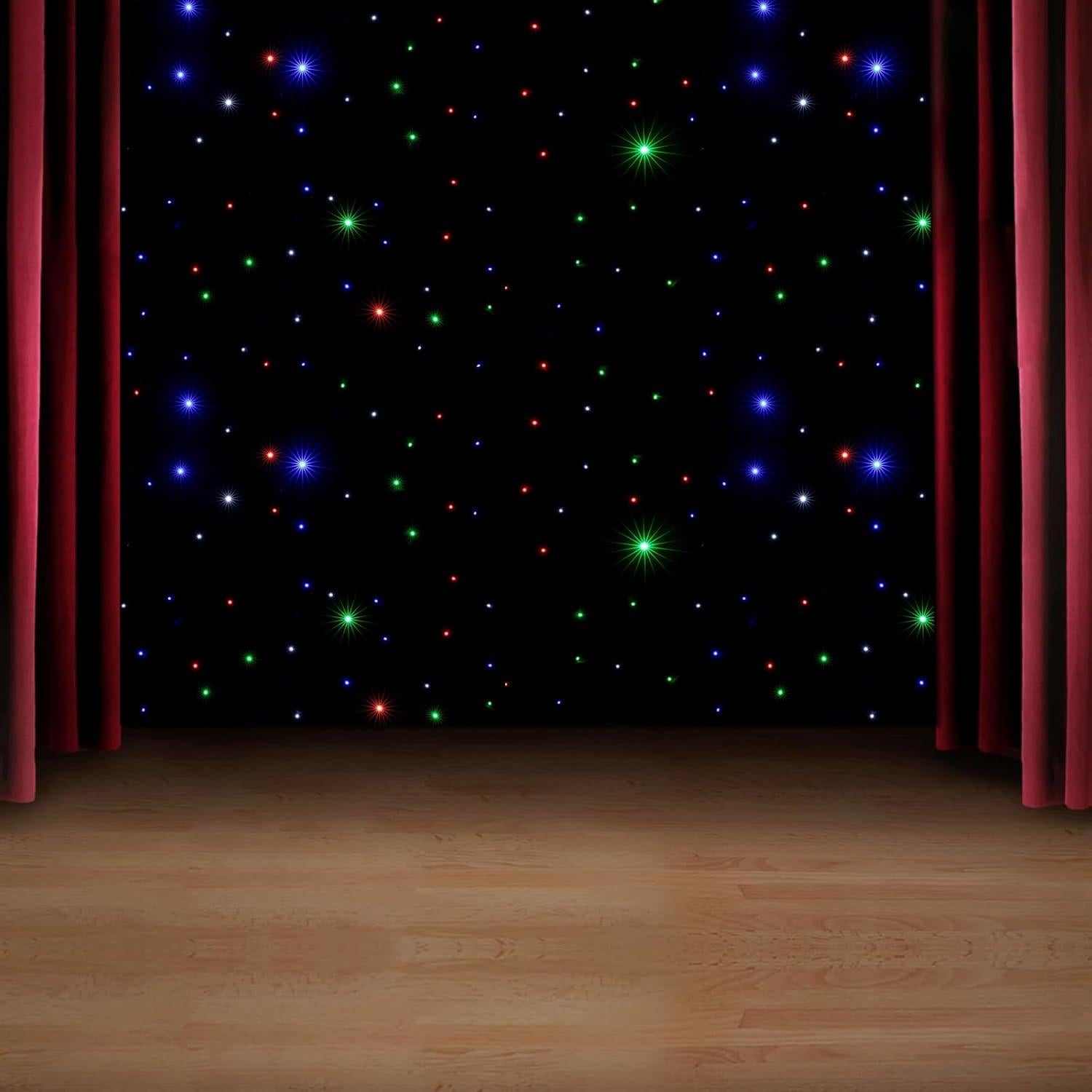 Cortina LED Estrella 3x6m FairyPagoda RGBW Control Remoto