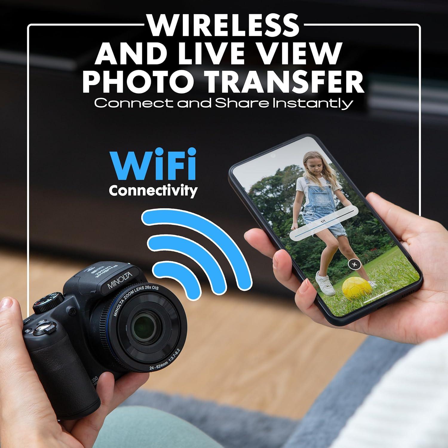 Cámara Digital Minolta ProShot 20MP Zoom 26x Video HD 1080p