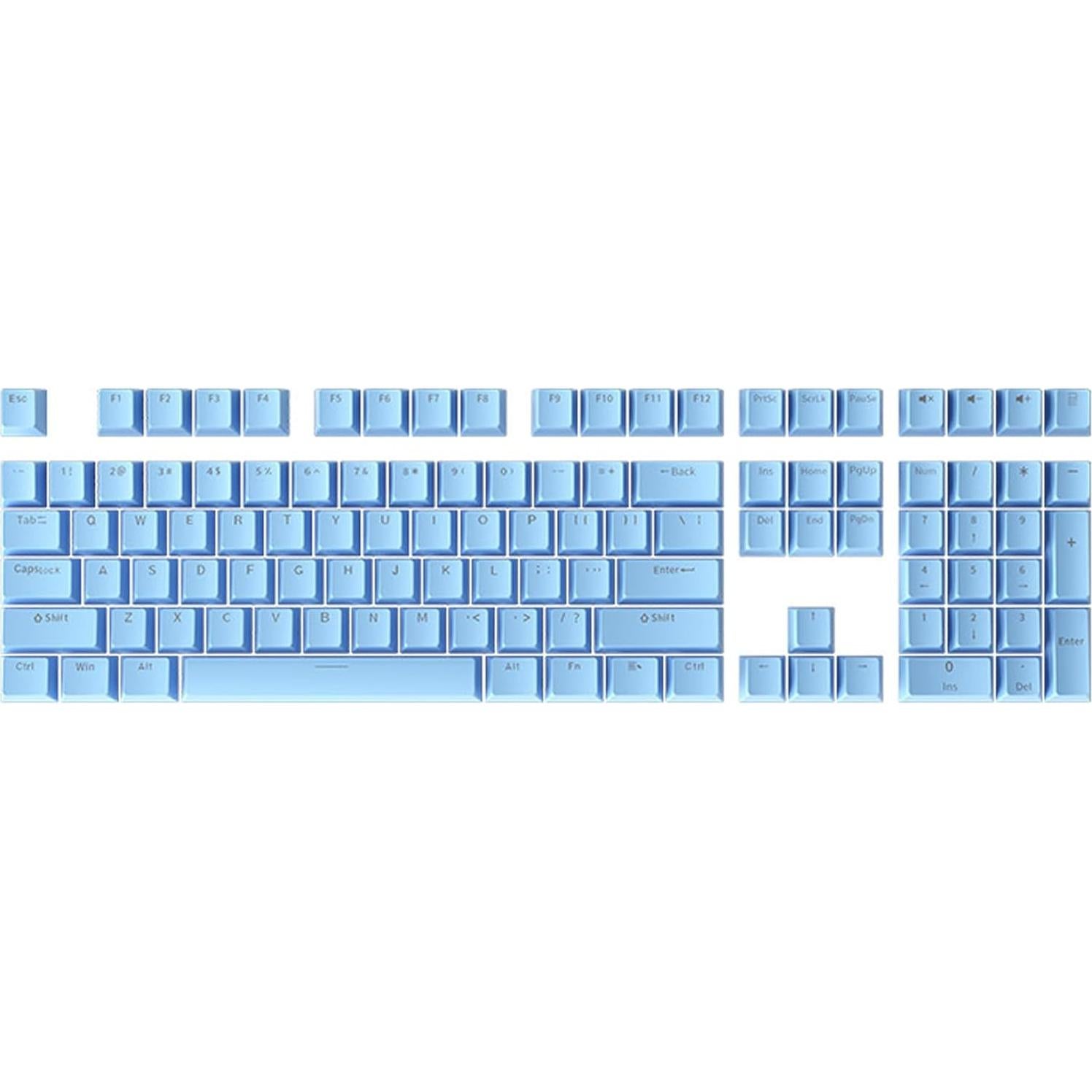 Juego de Teclas Catekro 108 para Teclado Mecánico Azul ABS
