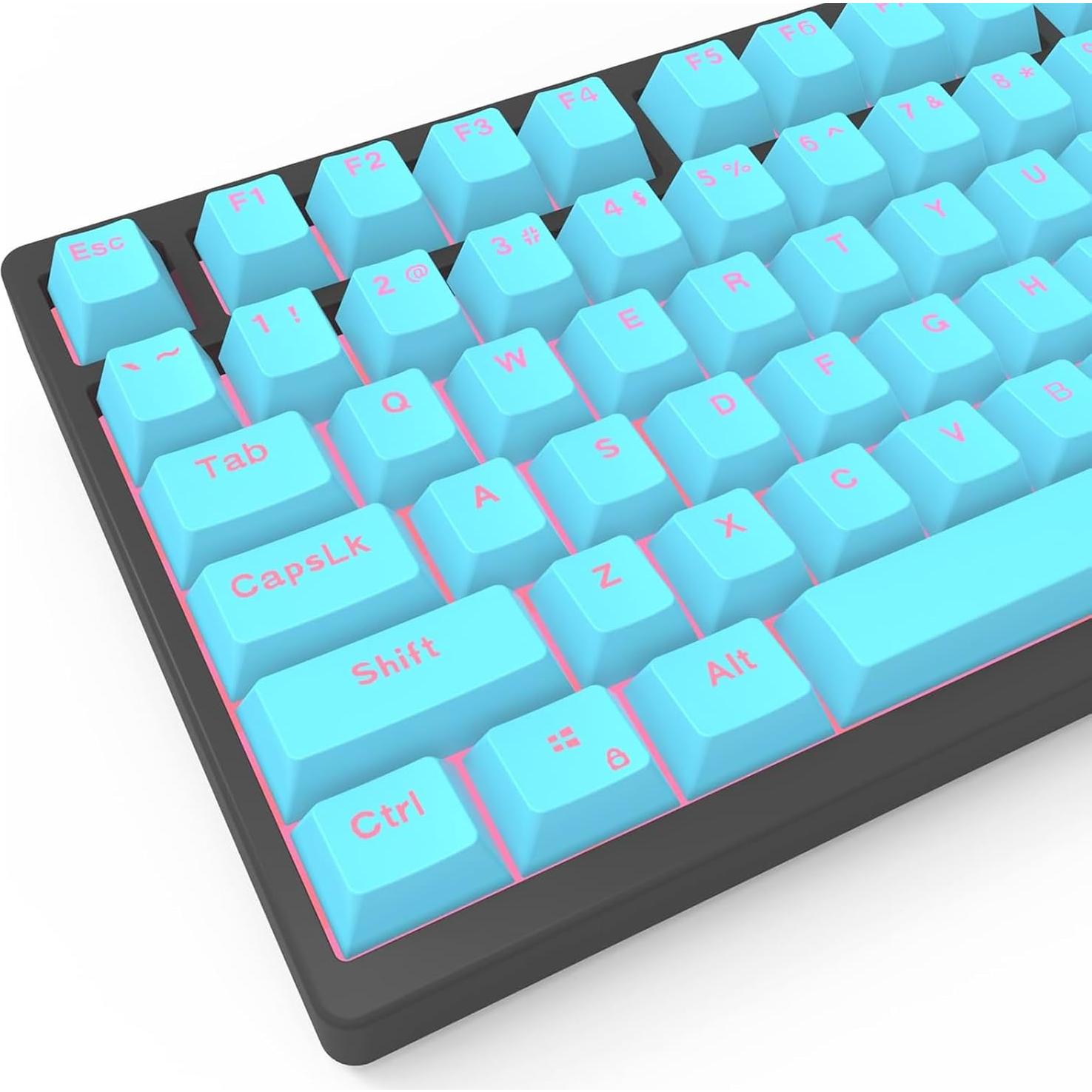 Juego de Teclas Catekro 108 para Teclado Mecánico Azul ABS