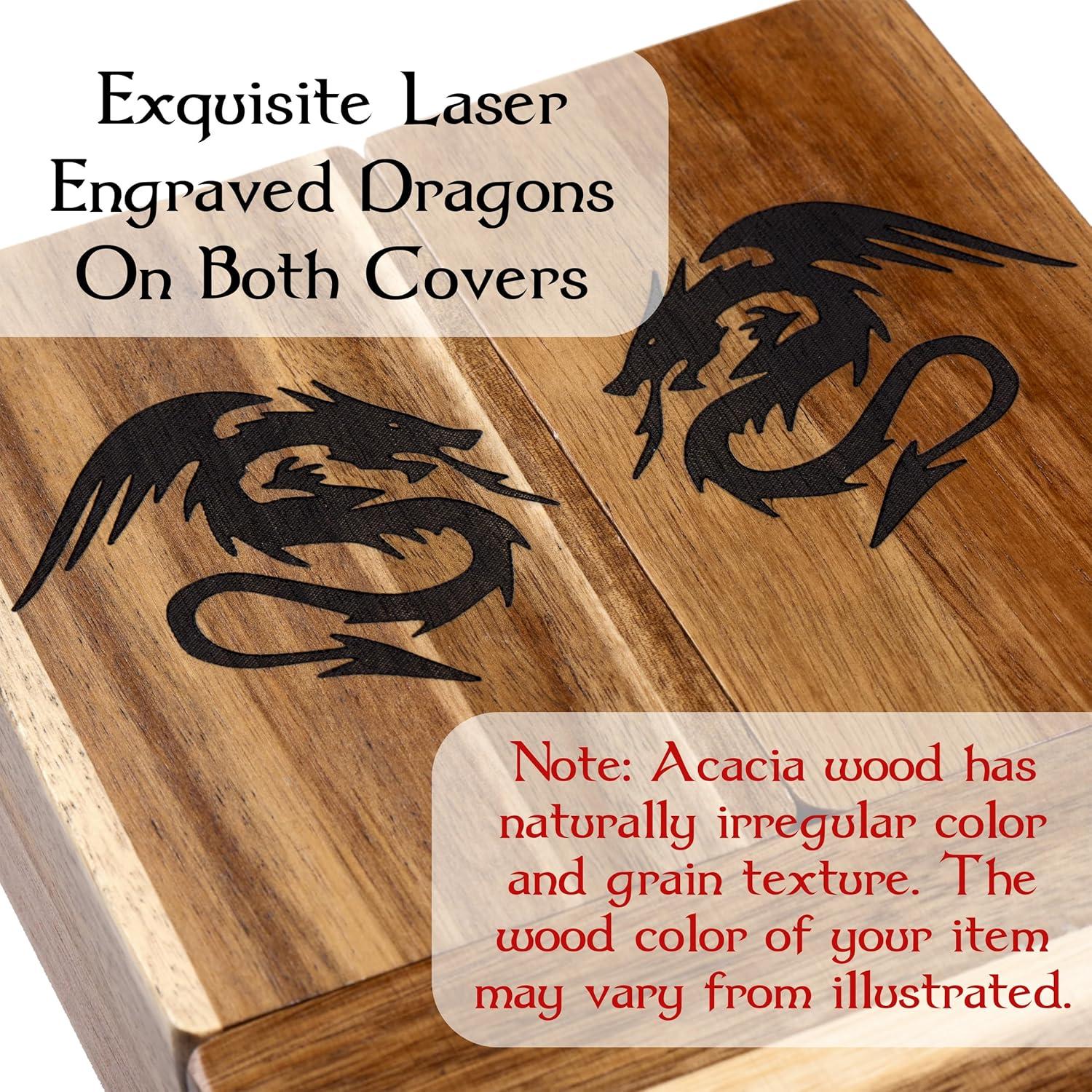 Torre de Dados Magnética de Madera - Accesorio D&D 15 cm