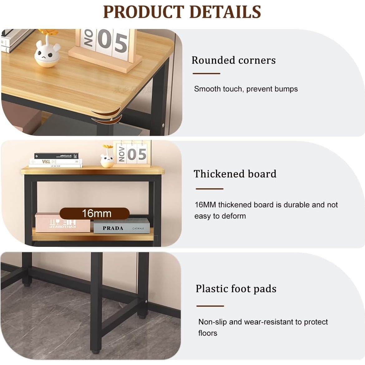 Modern Robot Vacuum Storage Rack,Robot Vacuum Stand Cabinet,Steel Frame with Wooden Top,Vacuum Hidden Open Storage Shelves,Small End Tables for Bathroom(Black,50x53cm/19.6x20.8)