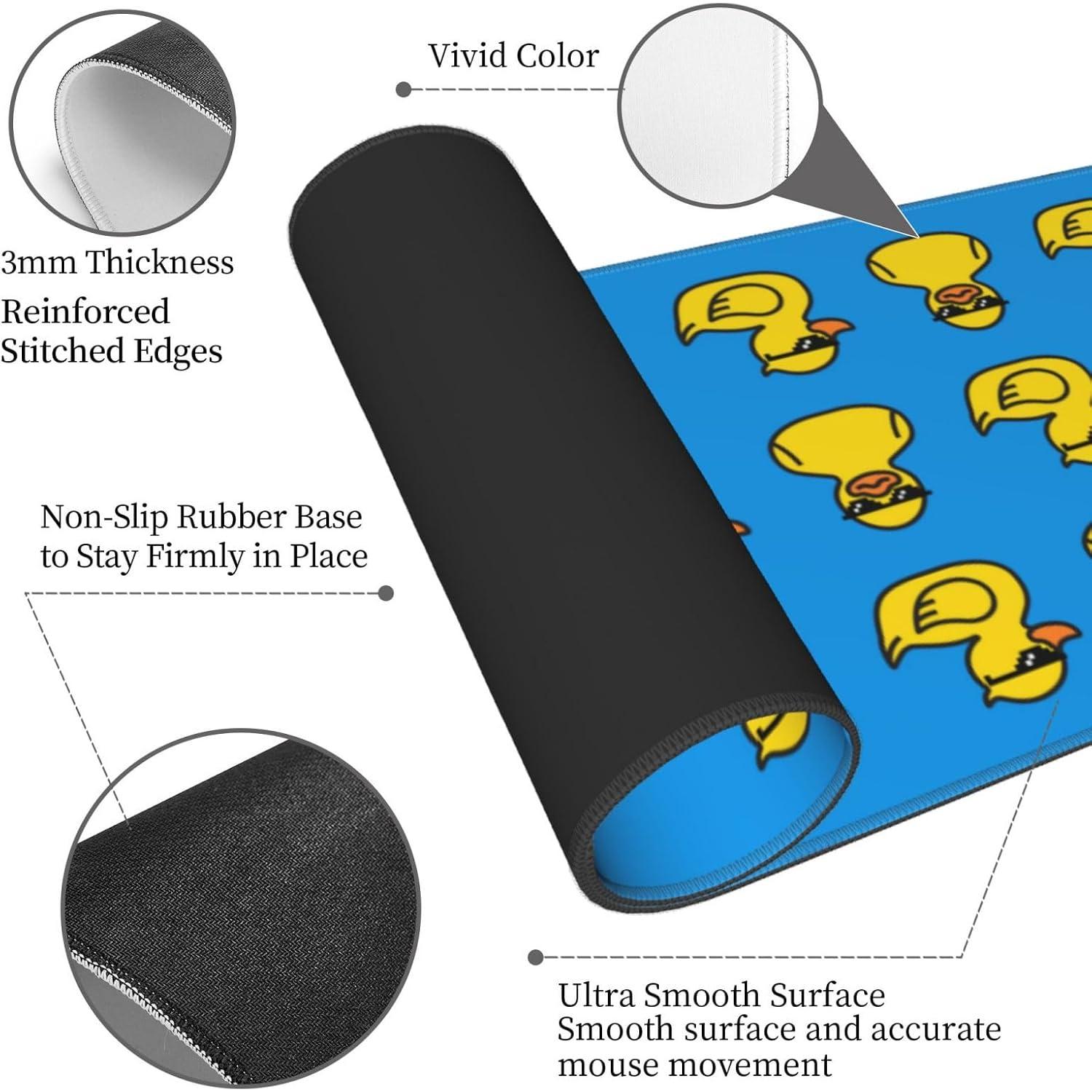 Alfombrilla de Ratón XL MOLAIGIN Pato Azul Antideslizante 80x30cm