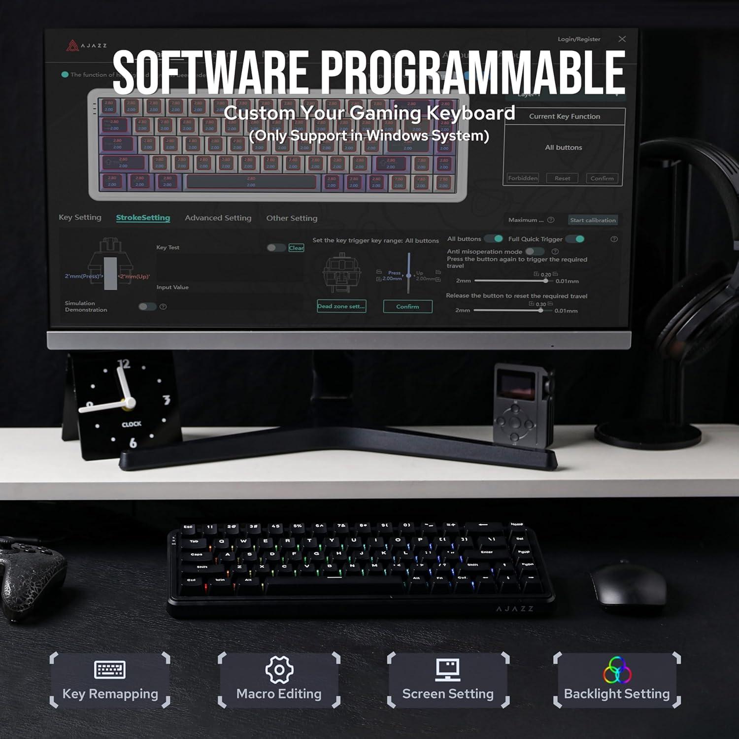 Teclado Gaming MechLands AK680 MAX RGB con Cable USB-C