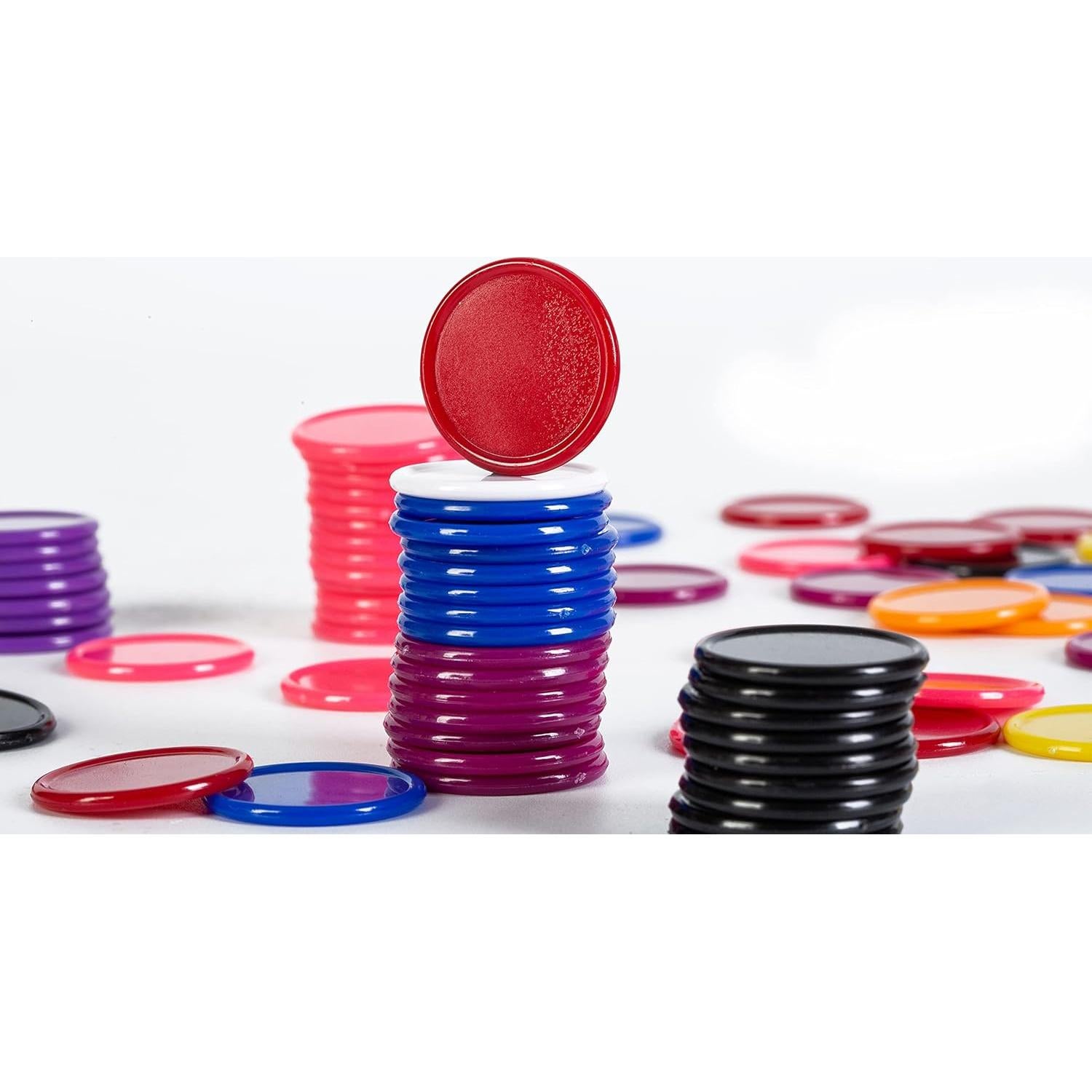 Contadores Plásticos 300pcs Smartdealspro 2,54cm 10 Colores