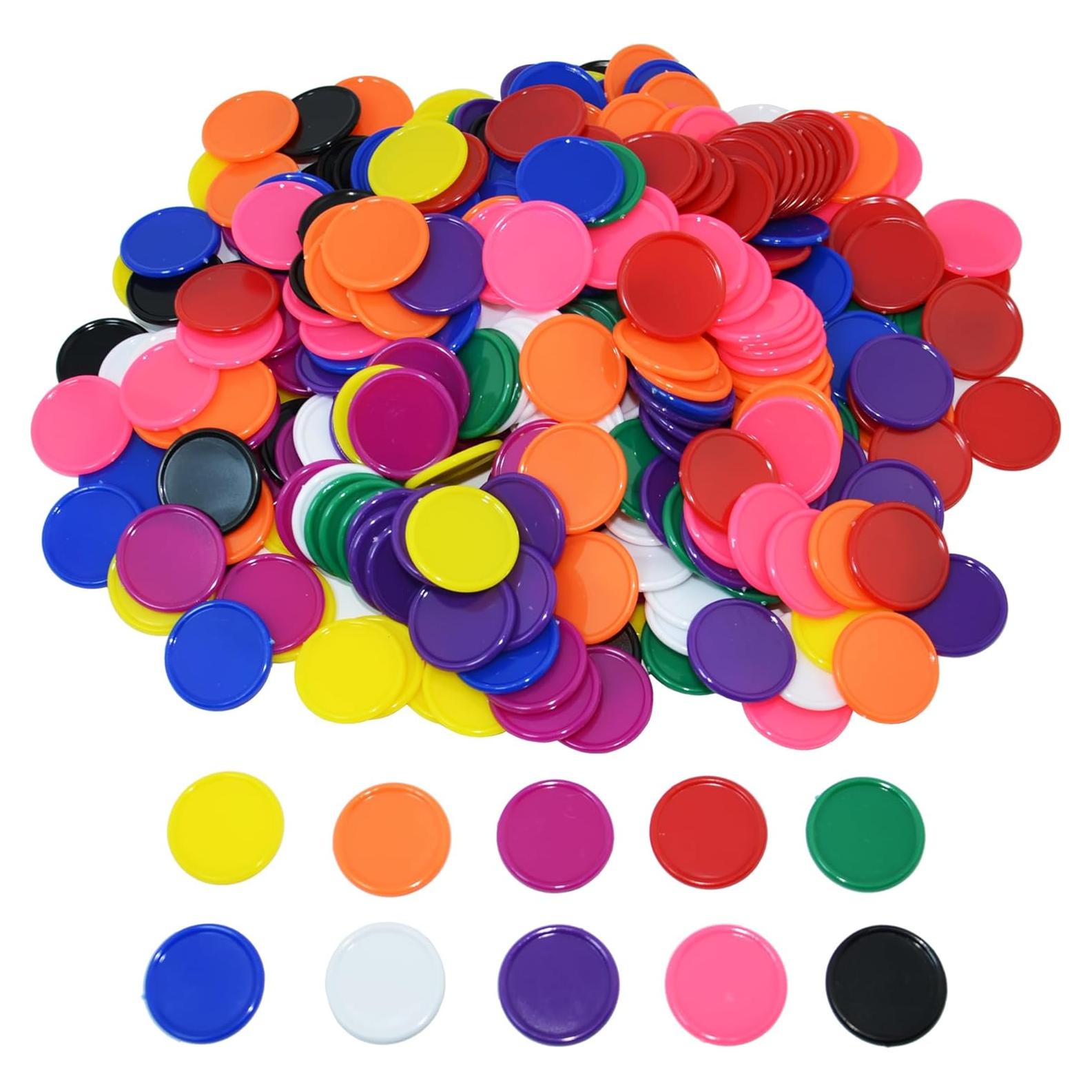 Contadores Plásticos 300 Piezas 10 Colores Smartdealspro