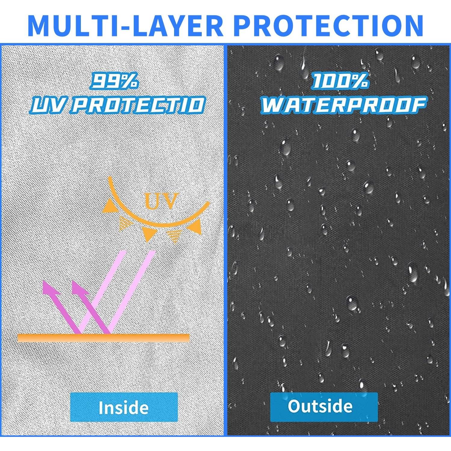 Cubierta Superior Jorohiker 3.04x3.04m Impermeable con Ventilación