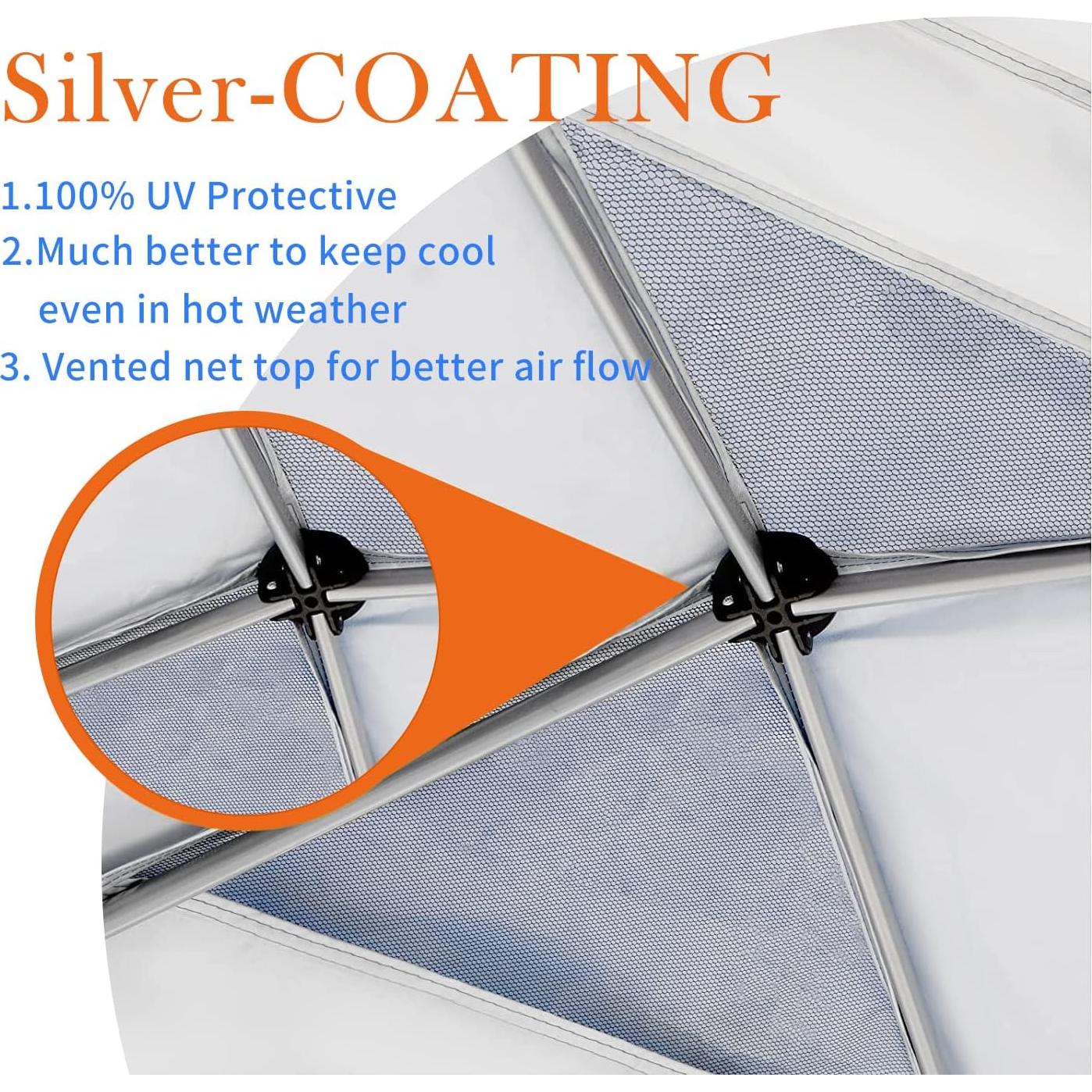 Cubierta Superior Jorohiker 3.04x3.04m Impermeable con Ventilación