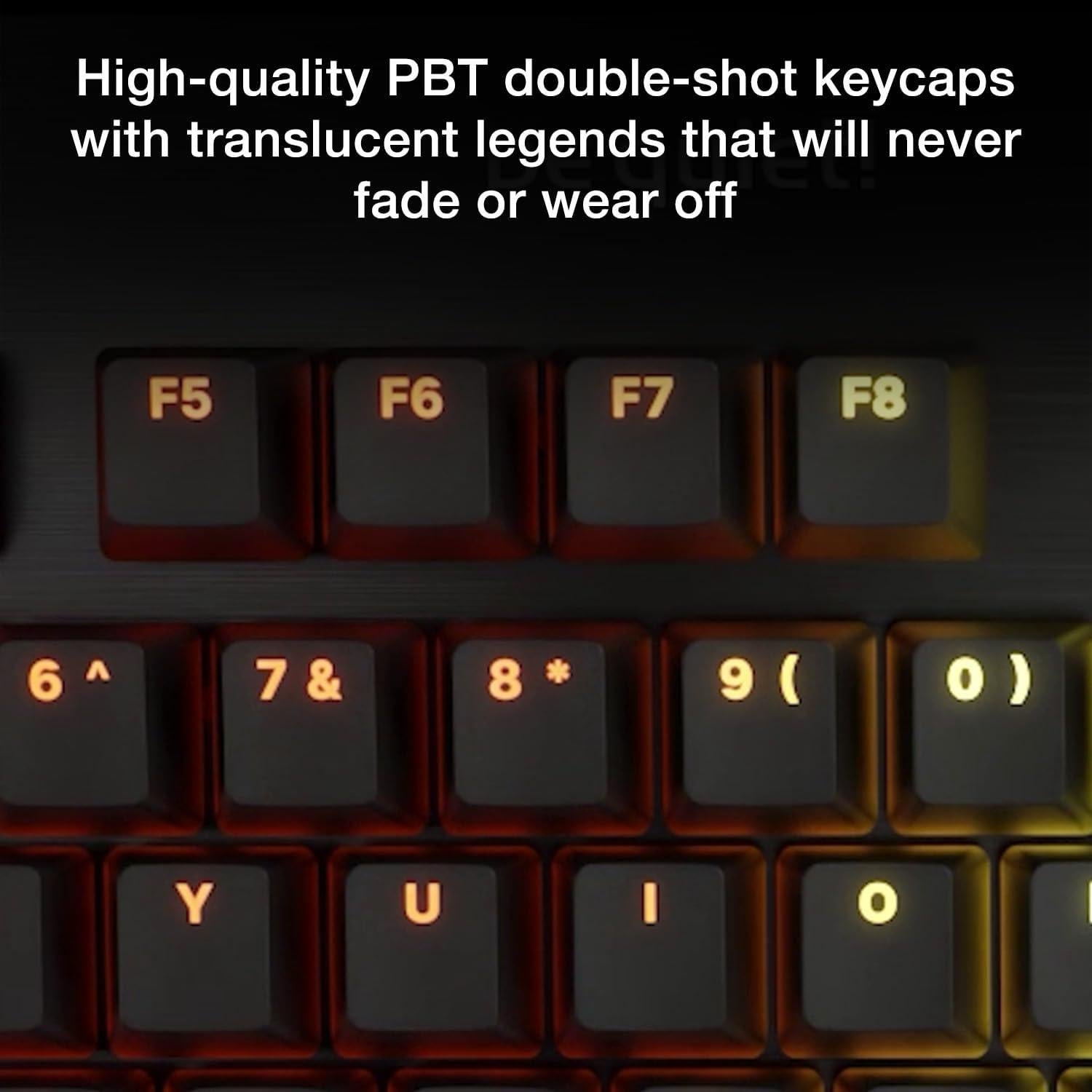 Teclado Mecánico be quiet! Dark Mount Lineal ARGB 2.31kg