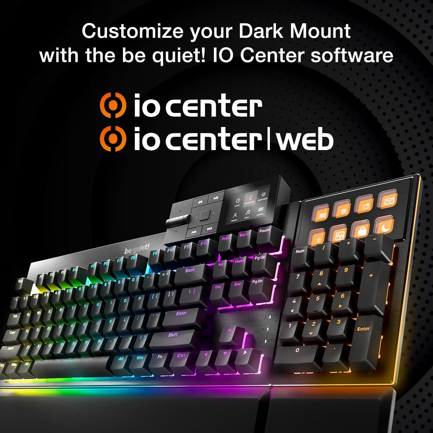 Teclado Mecánico be quiet! Dark Mount Lineal ARGB 2.31kg