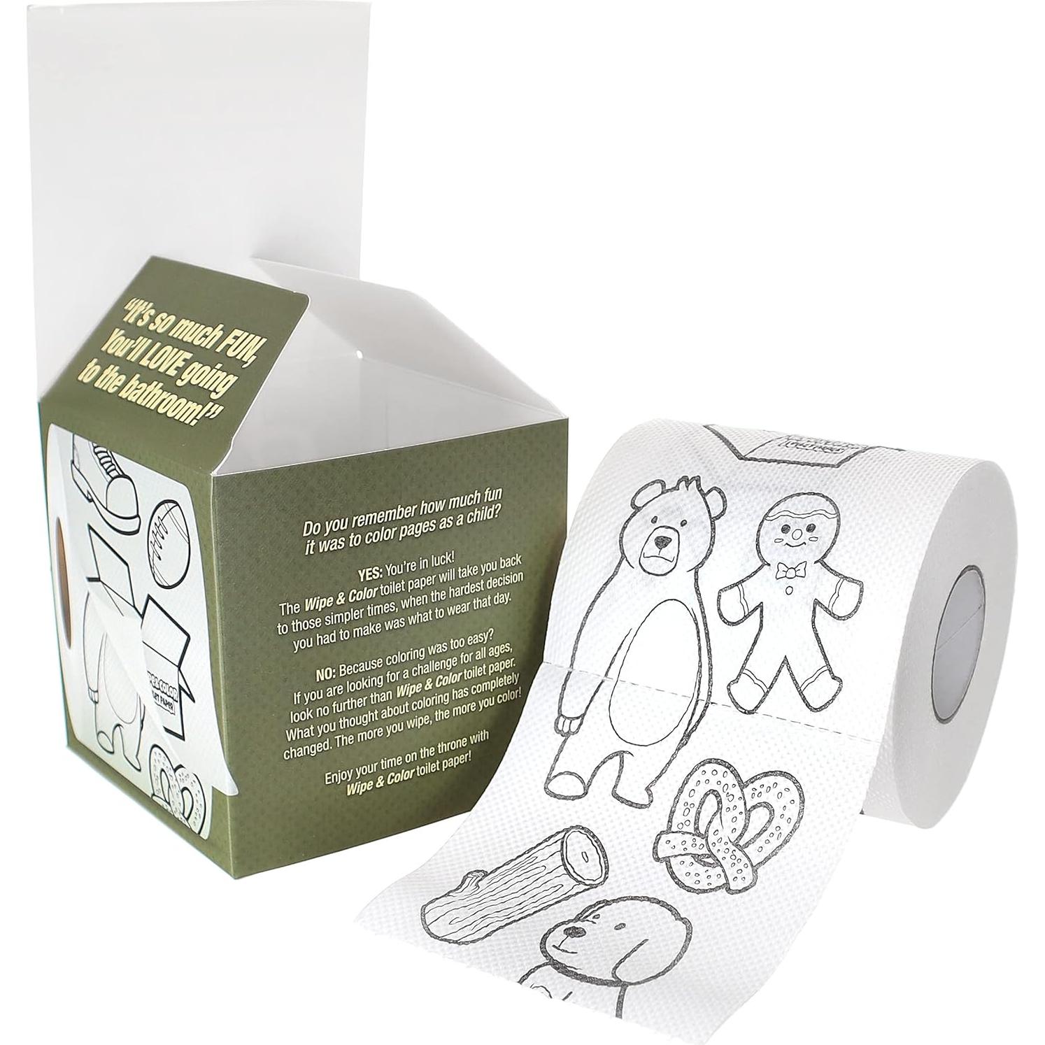 Rollo de Papel Higiénico Divertido Laughing Smith - Limpia y Colorea