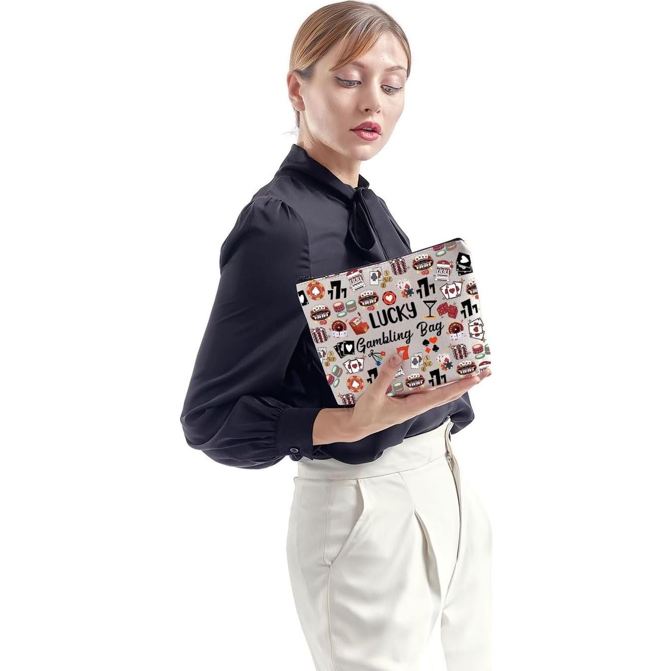 Bolsa de Suerte ZJXHPO para Jugadores de Póker 25x19 cm