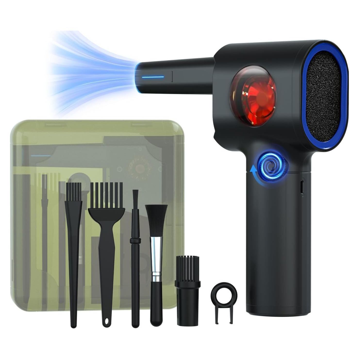 Soplador de Aire Comprimido ATEngeus TAD073 Inalámbrico con LED