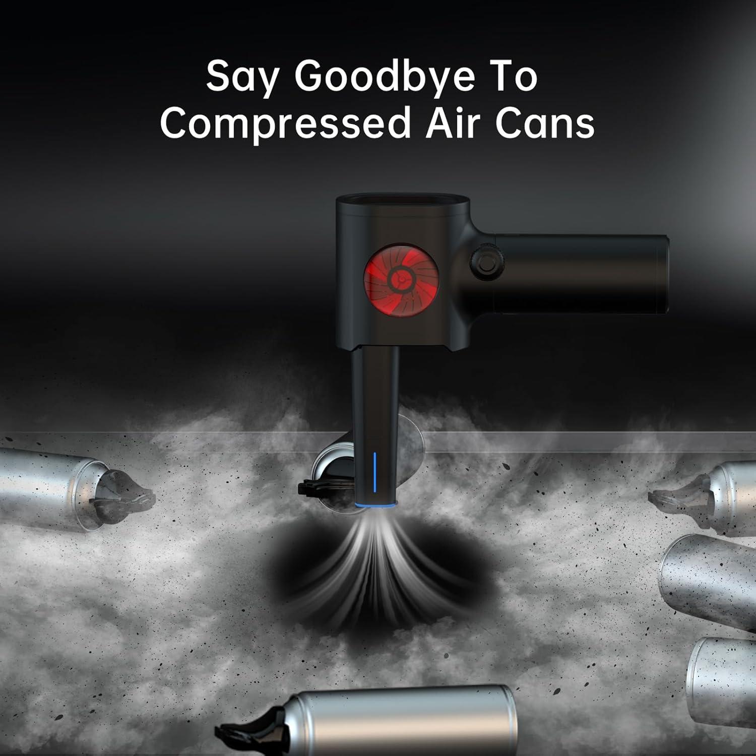 Soplador de Aire Comprimido ATEngeus TAD073 Inalámbrico con LED