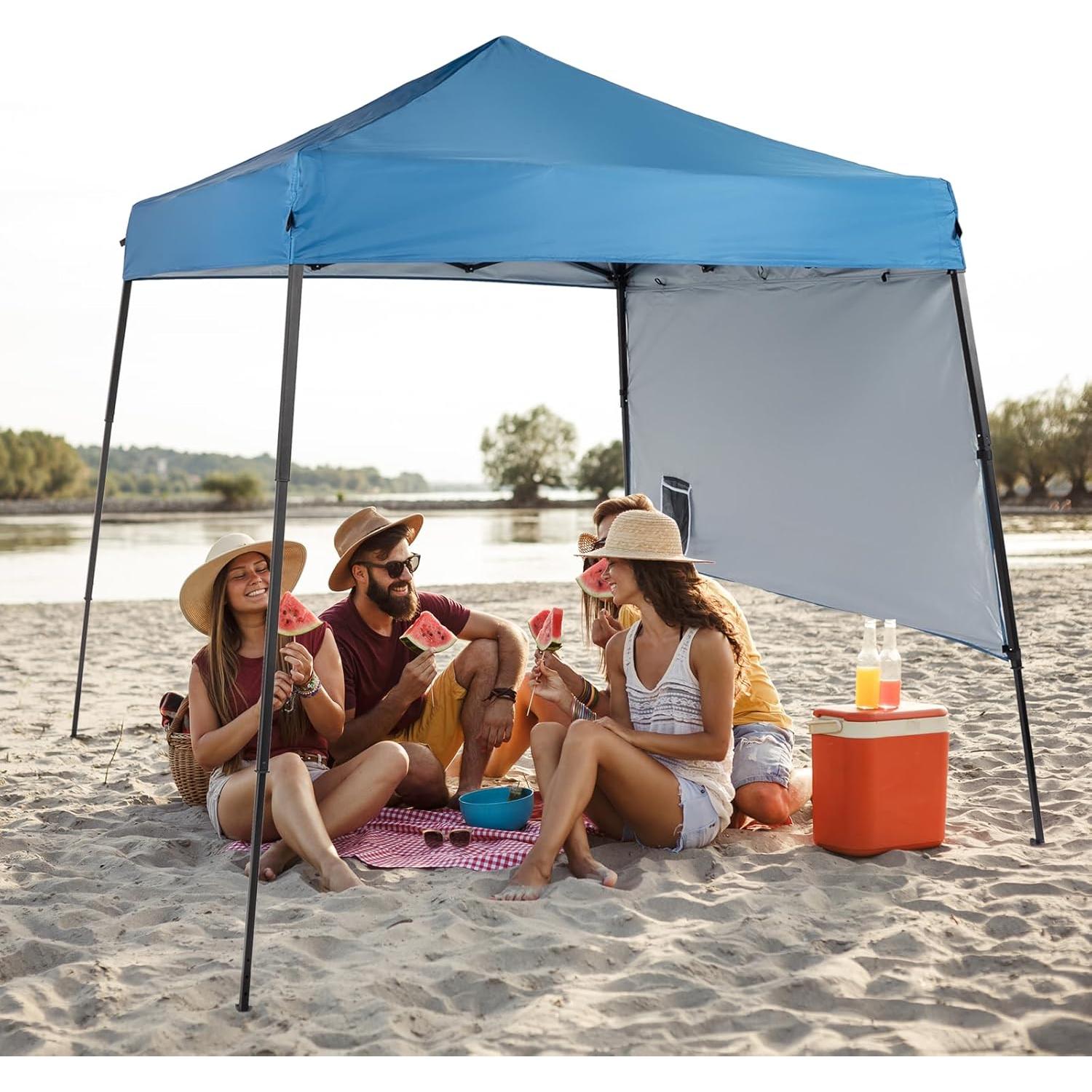 Carpa Plegable Hikarinowa 1.83x1.83m Impermeable UV Azul