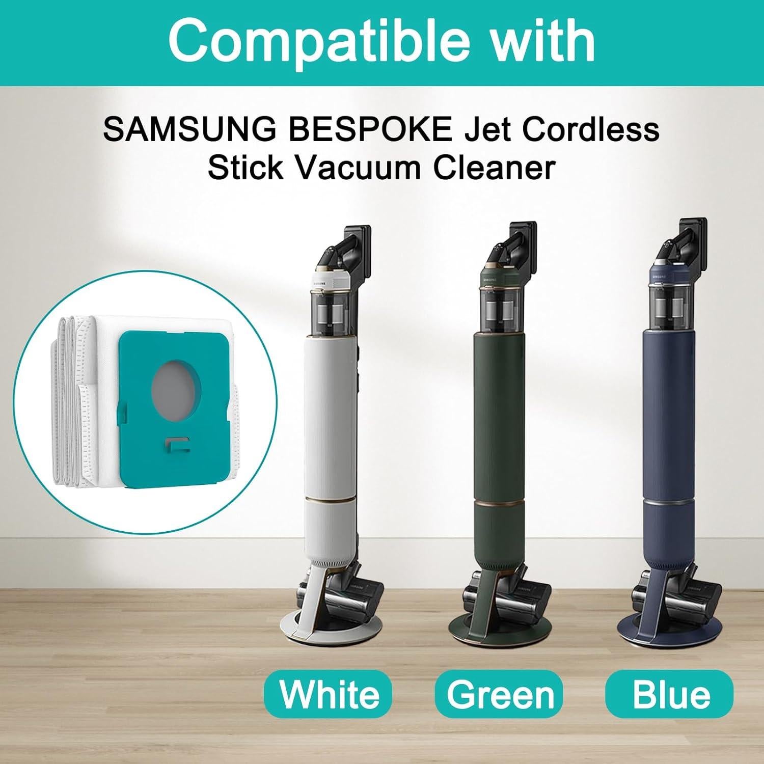 8 Bolsas de Polvo VCA-ADB95 para Aspiradora Samsung Bespoke Jet