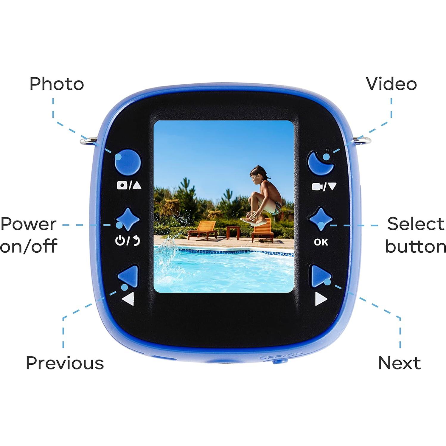 Cámara de Acción Vivitar Kids Tech Azul 5MP HD Impermeable