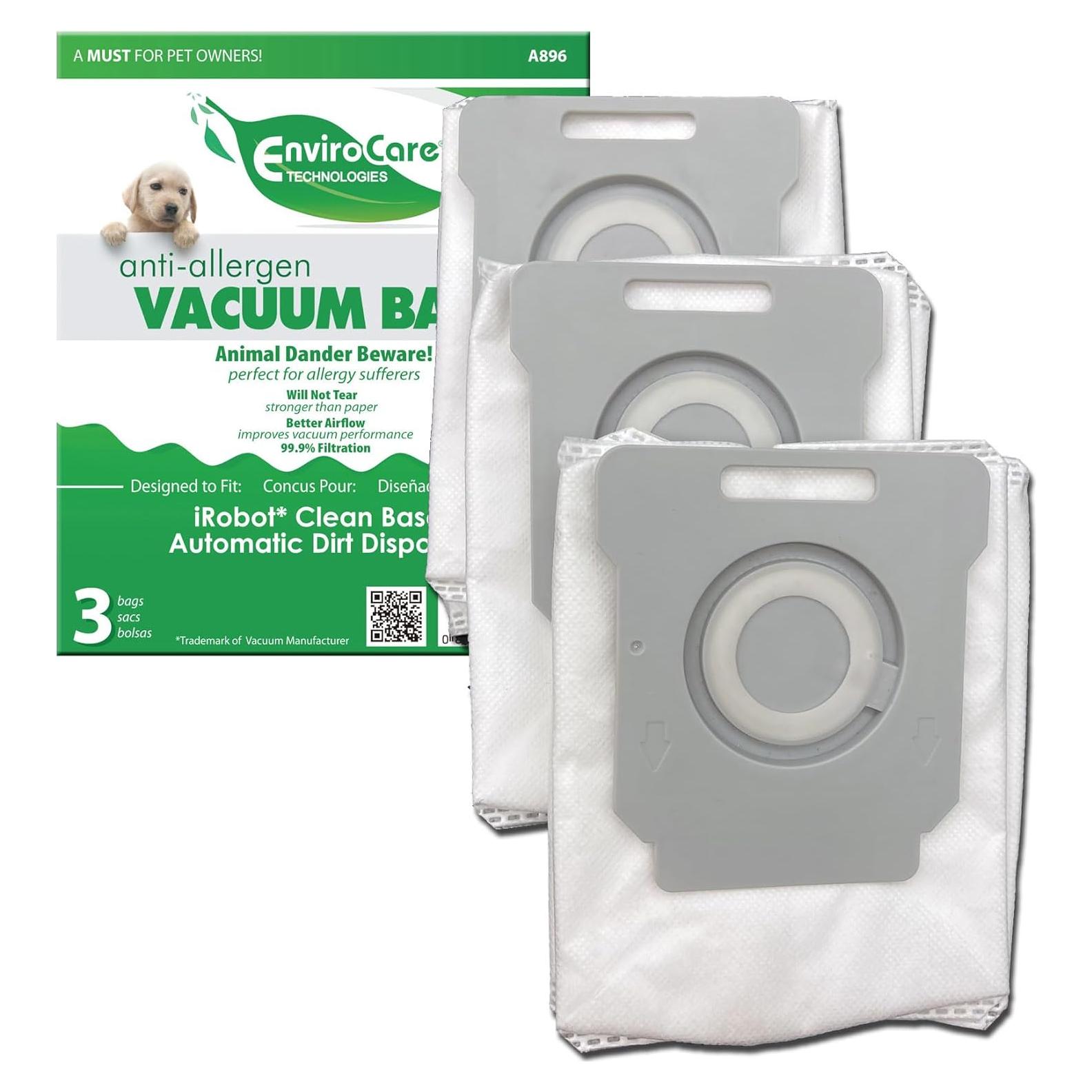 Bolsas de Aspiradora HEPA EnviroCare para iRobot Roomba 3 Unidades