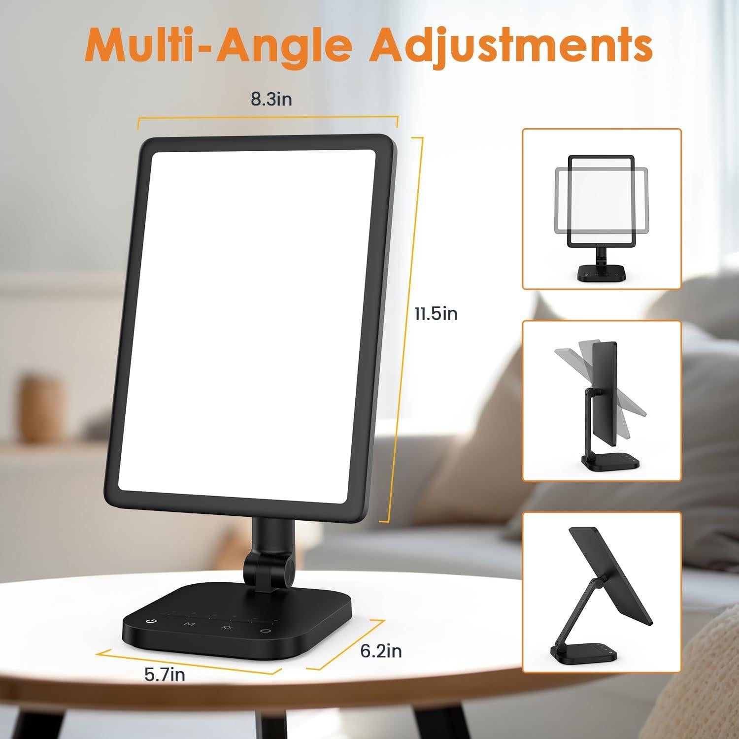 Lámpara de Terapia de Luz Ricial 12000 Lux 5 Brillos 4 Colores