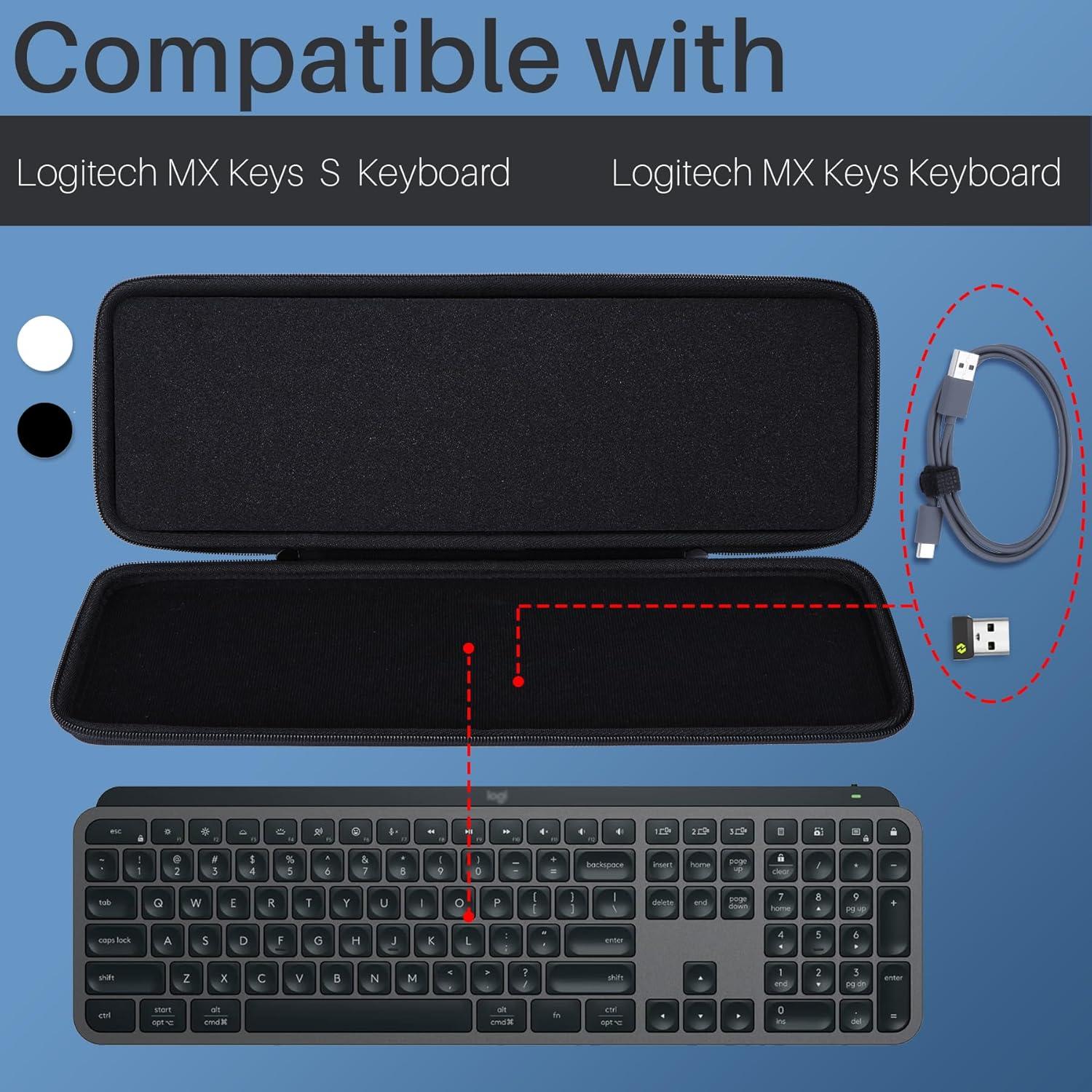 Funda Dura Lebakort para Teclado Logitech MX Keys S - Grafito