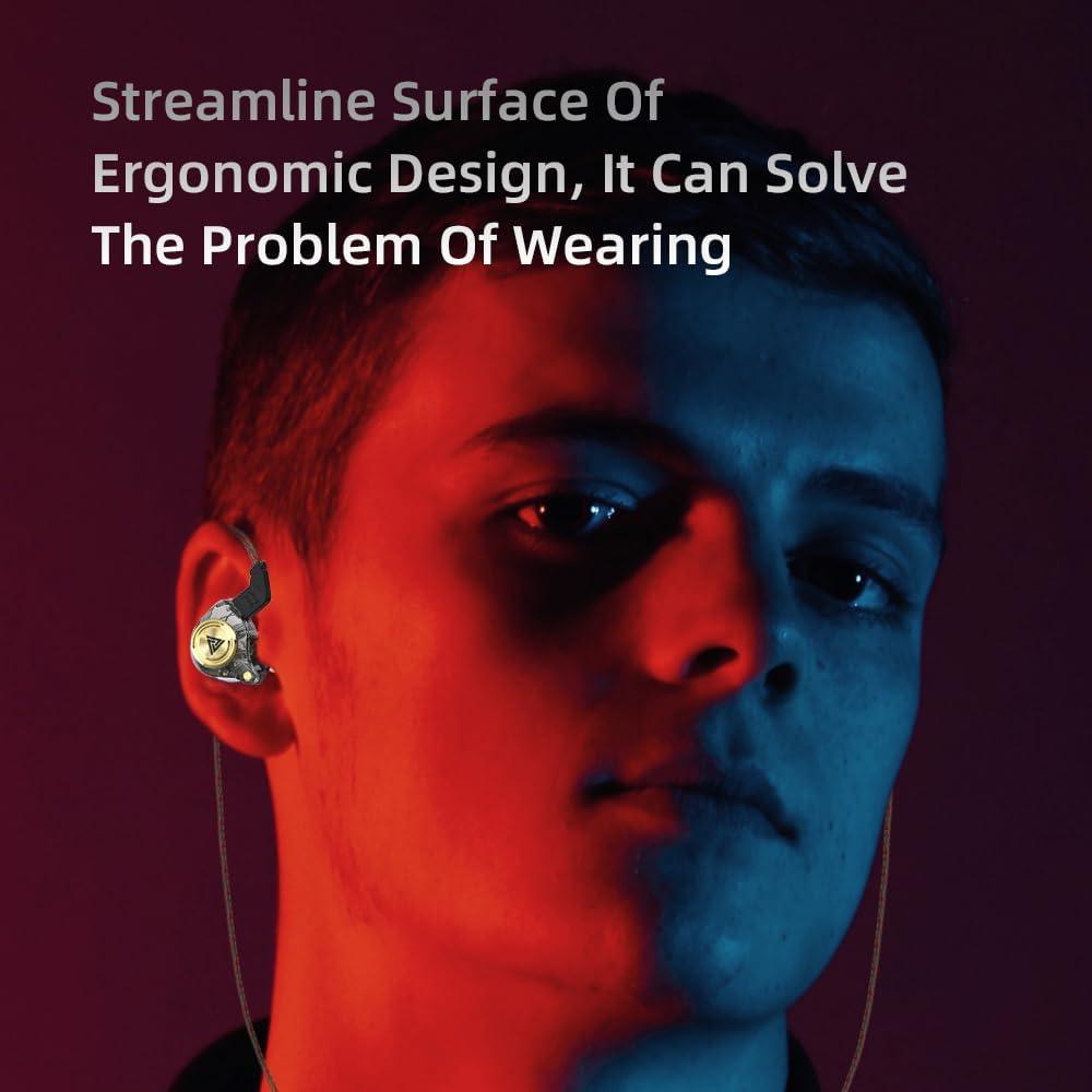 Auriculares Gaming In Ear AK3FILE con Cable HiFi 10mm Negro