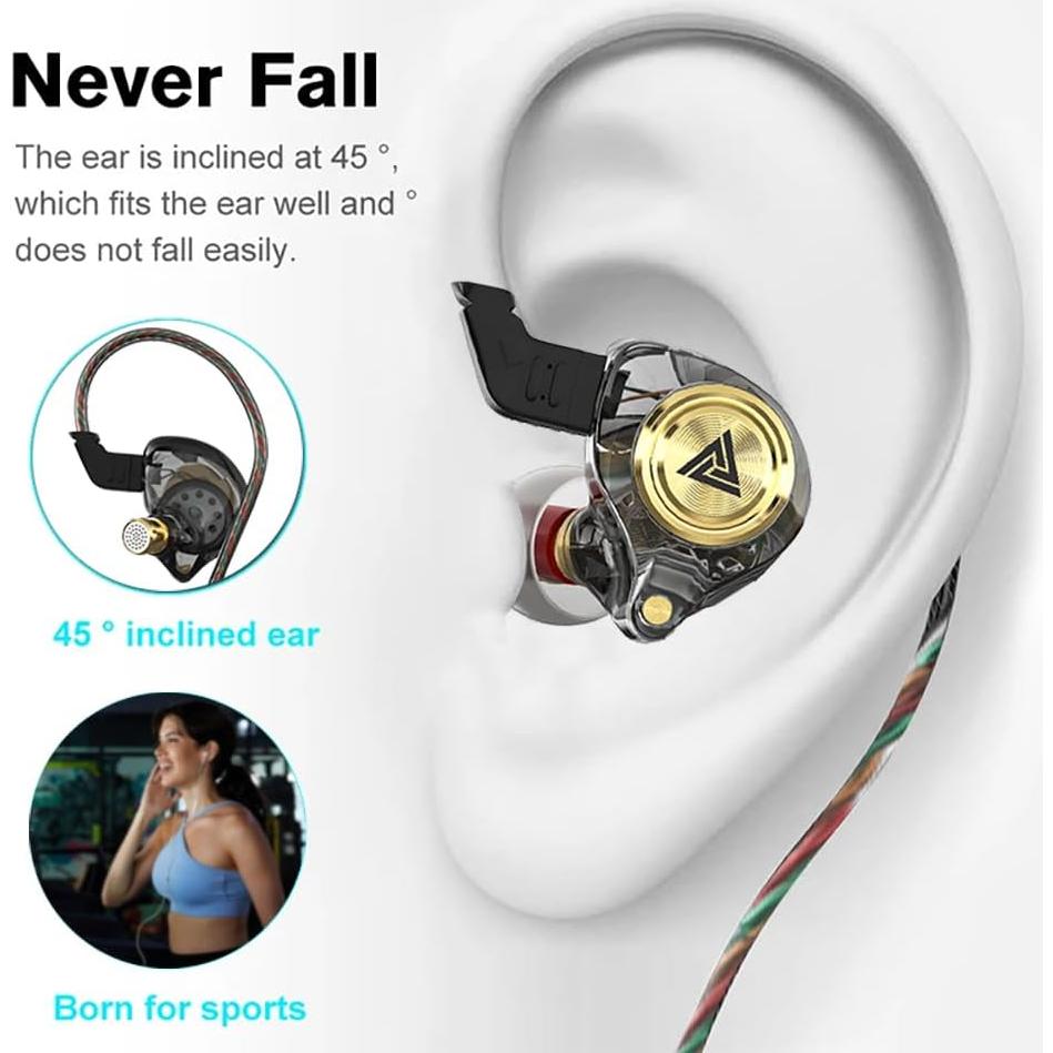 Auriculares Gaming In Ear AK3FILE con Cable HiFi 10mm Negro