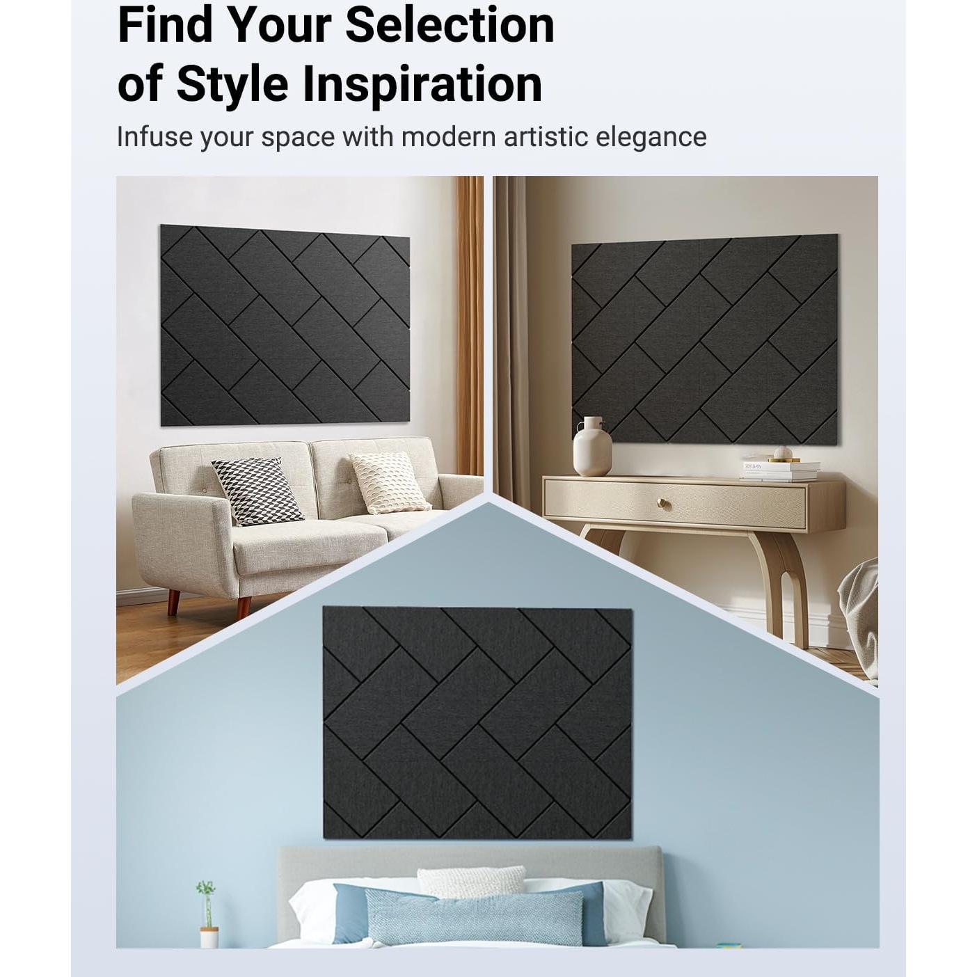 Paquete de 12 Paneles Acústicos Aislantes Topnaca 30.48x30.48cm