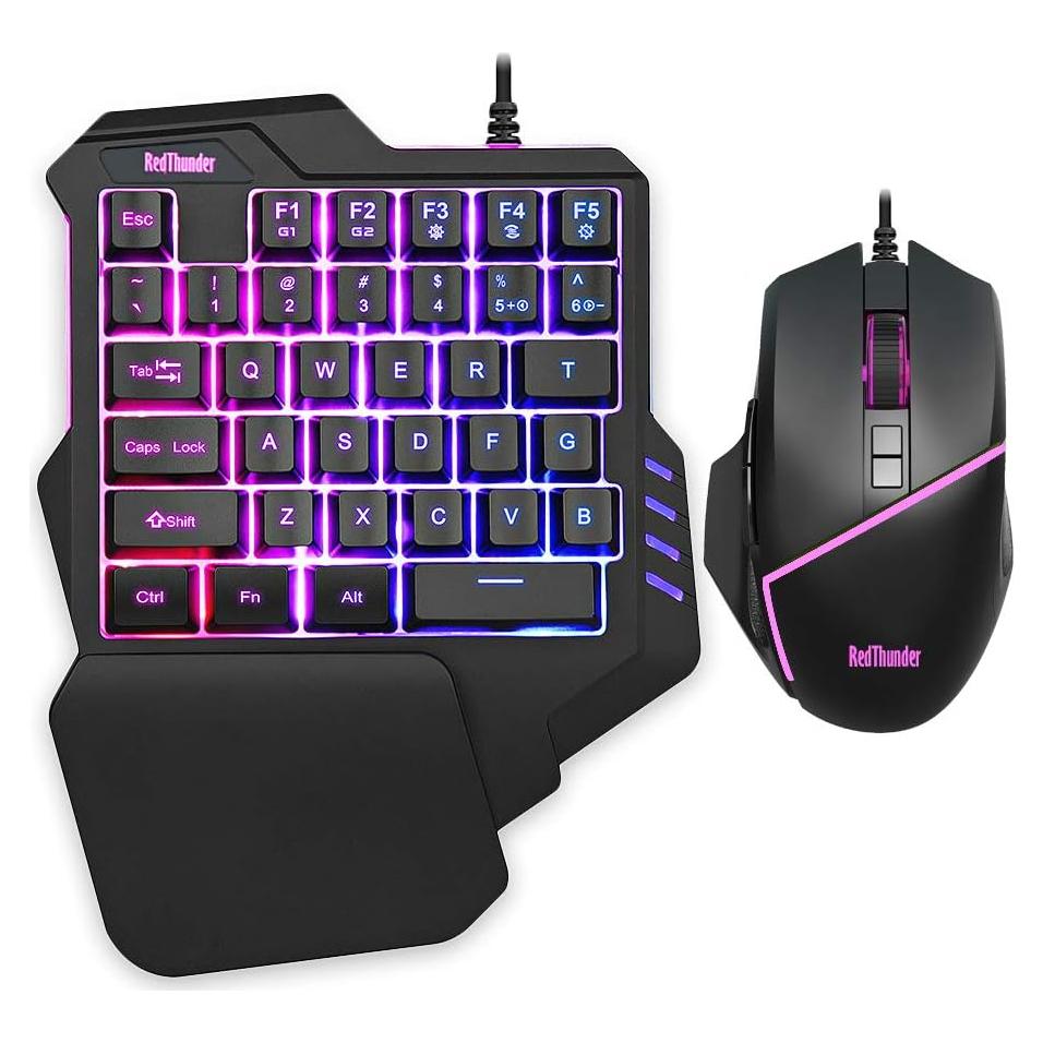 Combo Teclado y Ratón Gaming RGB RedThunder G30-C 35 Teclas