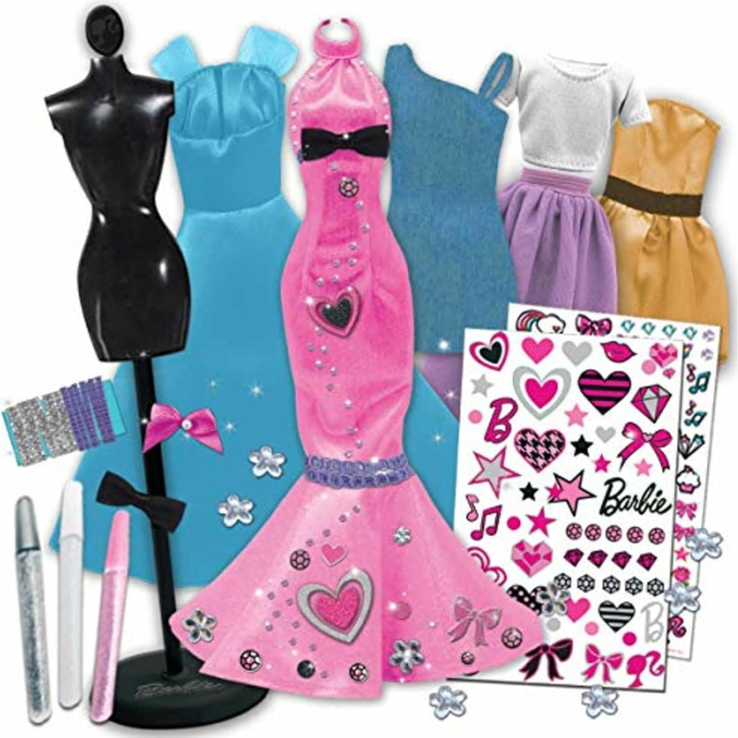 Set de Diseñadora de Moda Barbie Tara Toys con Tela y Stickers